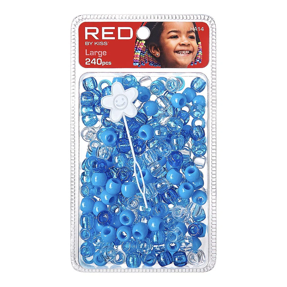 Red By Kiss Large Hair Beads (240pcs) - Image 10