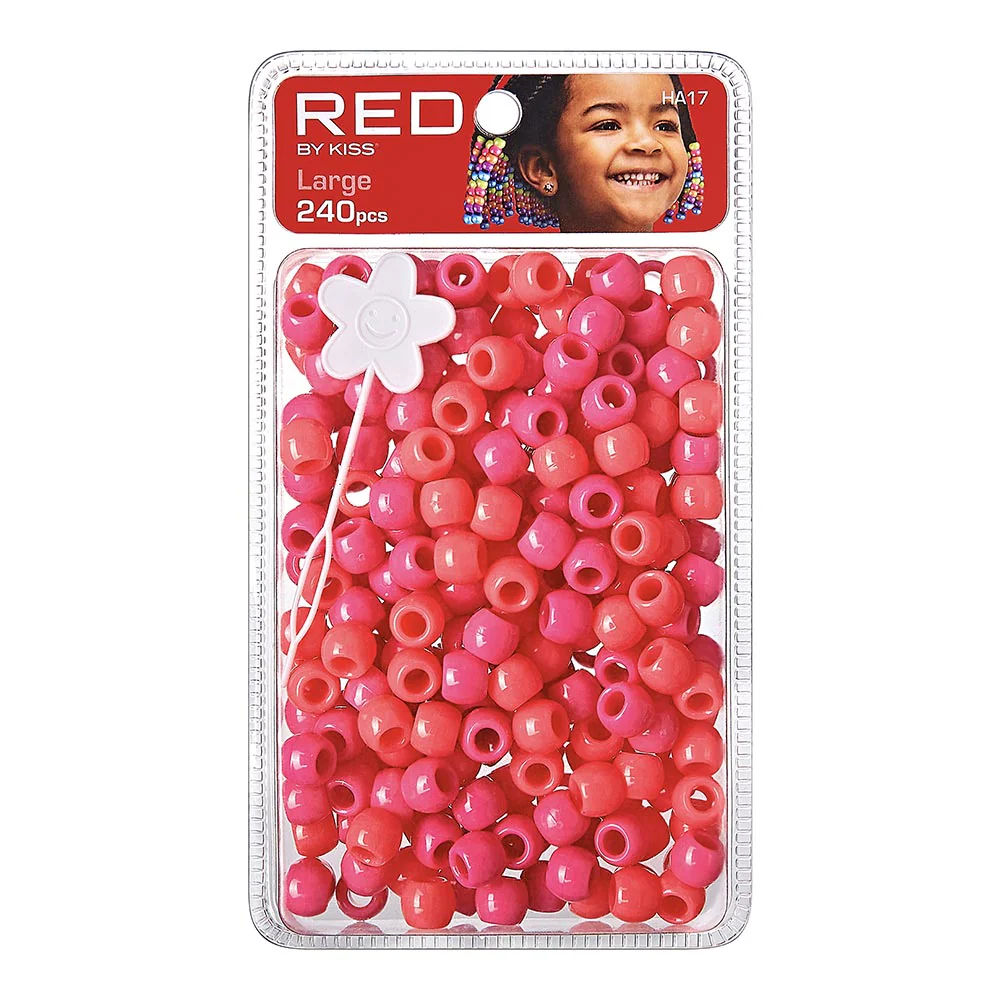 Red By Kiss Large Hair Beads (240pcs) - Image 11