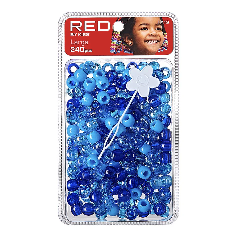 Red By Kiss Large Hair Beads (240pcs) - Image 13