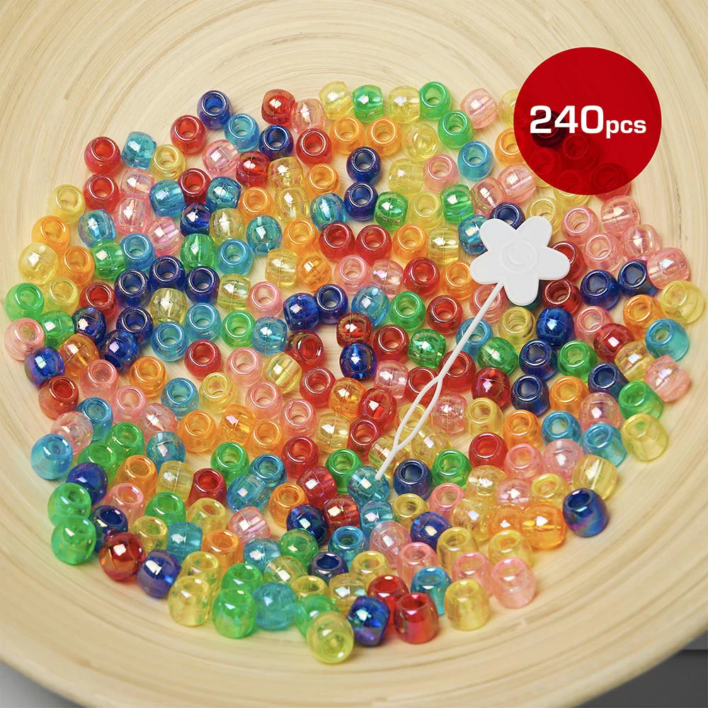 Red By Kiss Large Hair Beads (240pcs) - Image 3