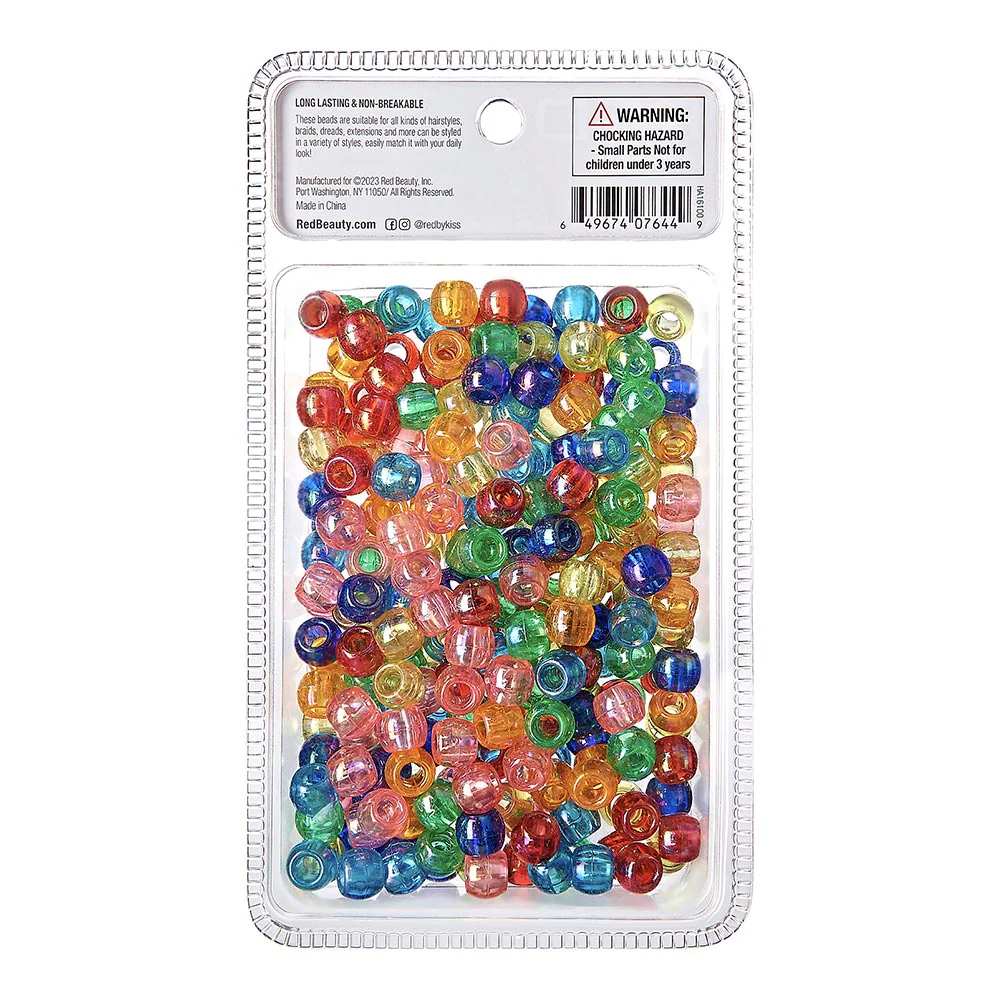Red By Kiss Large Hair Beads (240pcs) - Image 6
