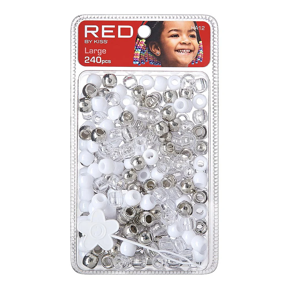Red By Kiss Large Hair Beads (240pcs) - Image 8