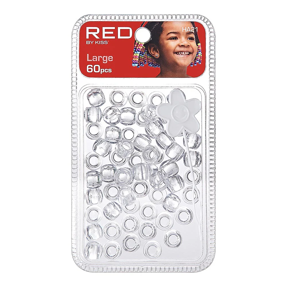 Red By Kiss Large Hair Beads (60pcs) - Image 4
