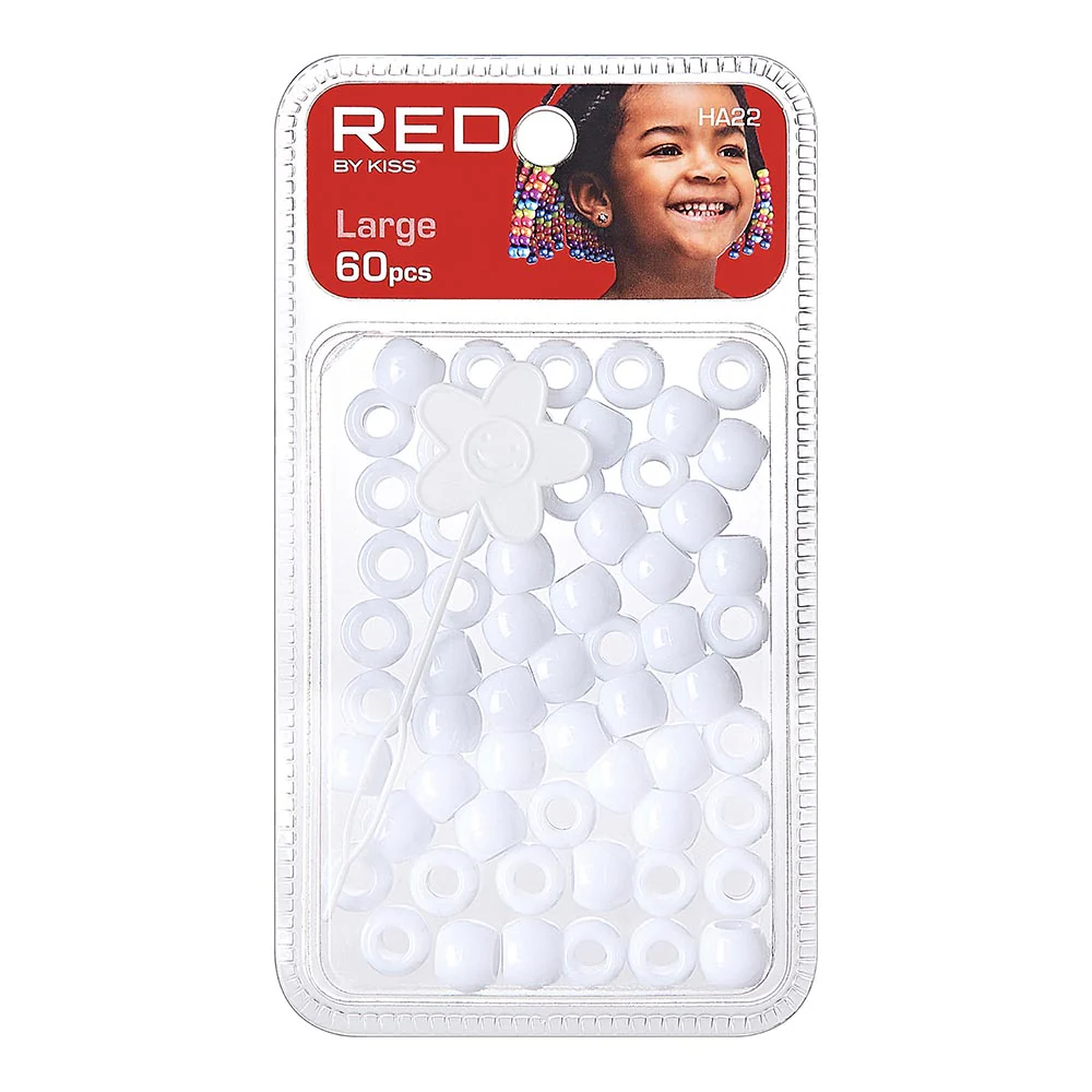 Red By Kiss Large Hair Beads (60pcs) - Image 7