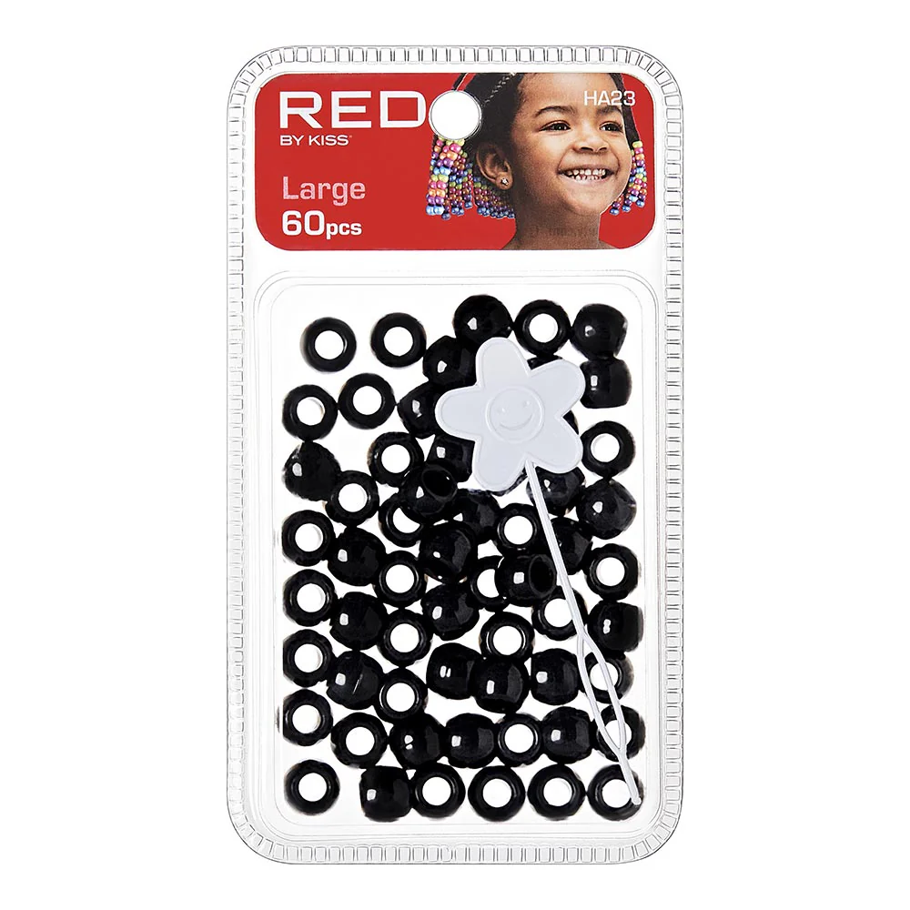 Red By Kiss Large Hair Beads (60pcs) - Image 8