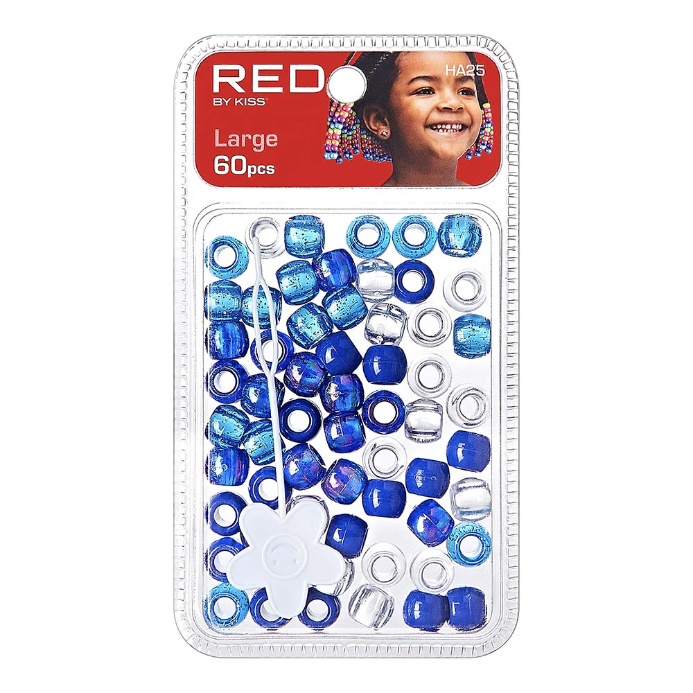 Red By Kiss Large Hair Beads (60pcs) - Image 9