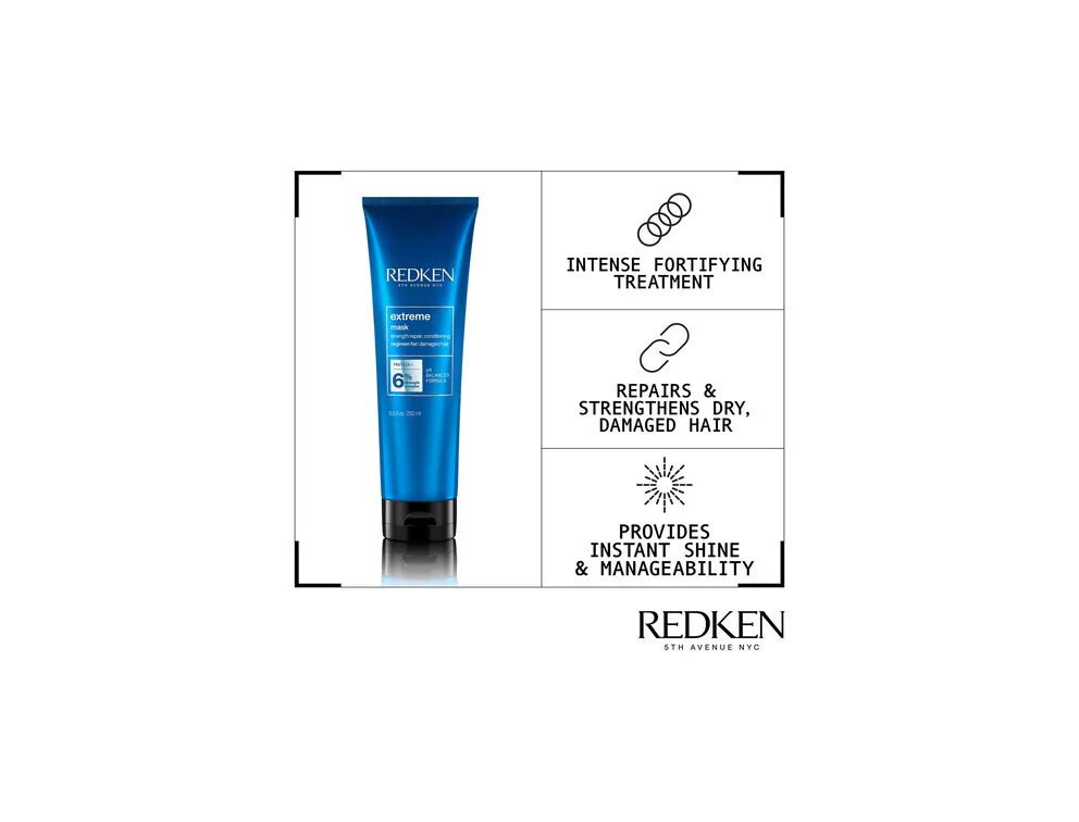Redken Extreme Strength Repair Conditioning Mask 6% 250ml - Image 6