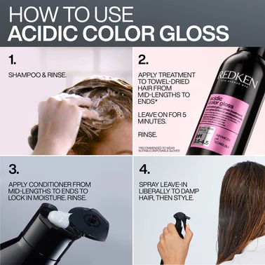 Redken Acidic Color Gloss Sulfate-Free Shampoo - Image 3