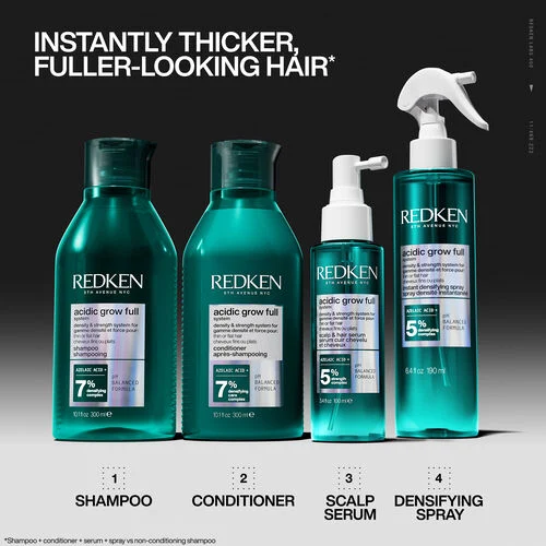 Redken Acidic Grow Full System Densifying Shampoo 300ml - Image 3