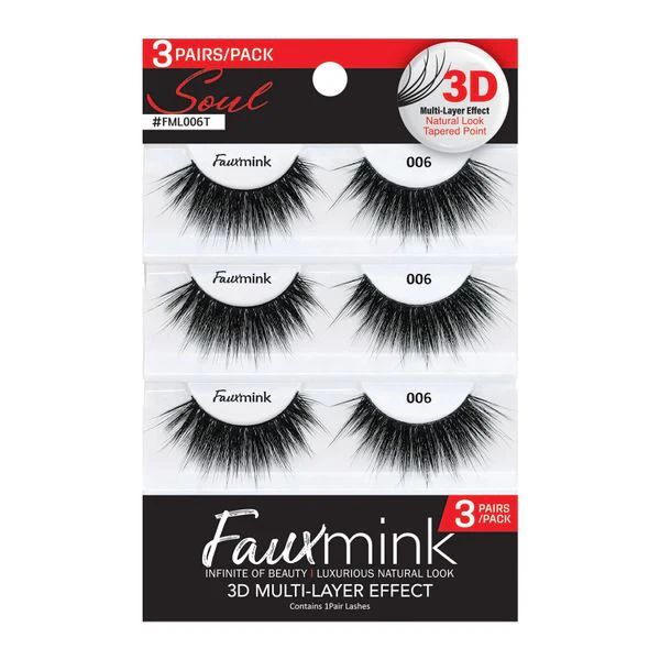 RESPONSE 3D FAUX MINK EYELASH [PACK] - #FML006T - Image 2