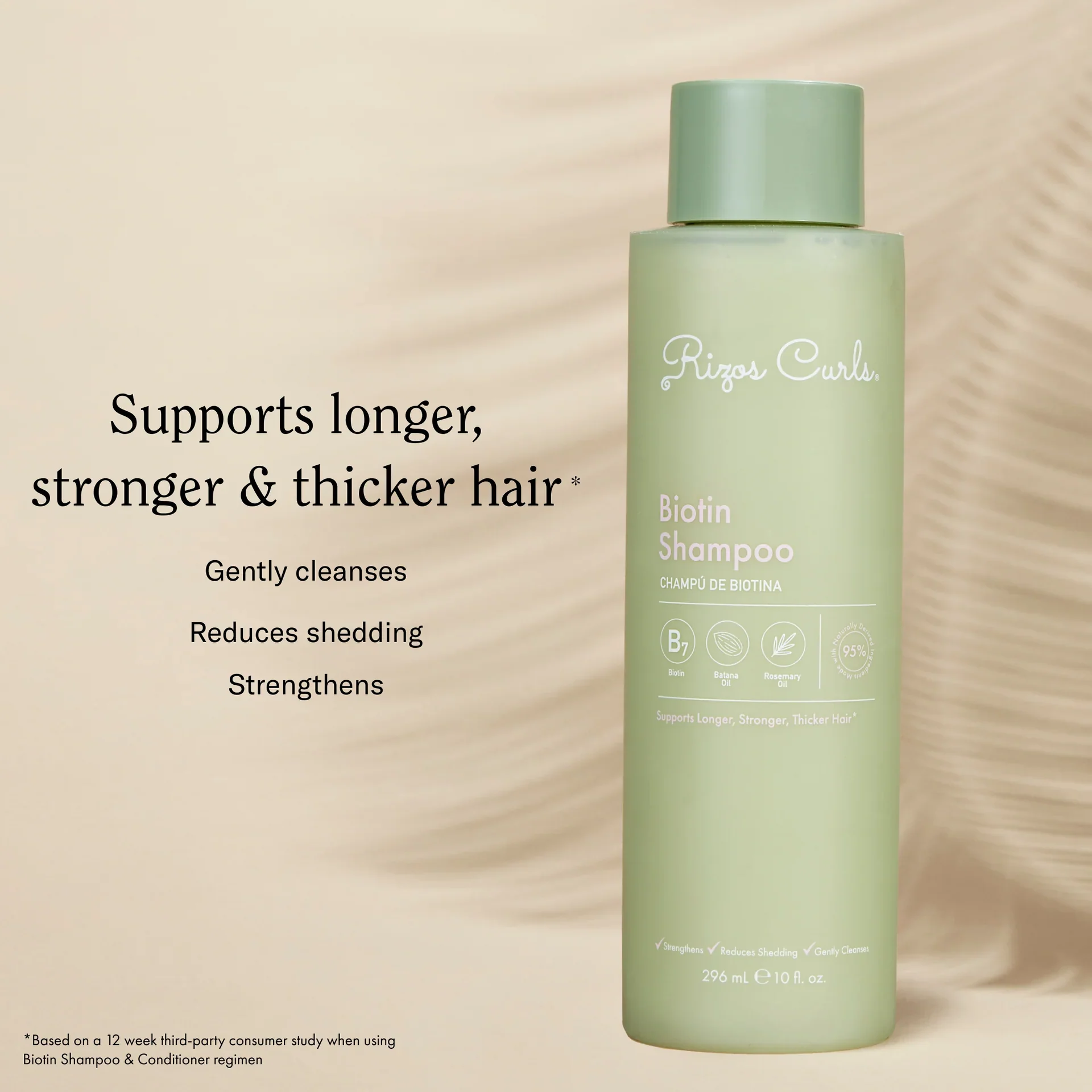 Rizos Curls Biotin Shampoo 296ml - Image 3