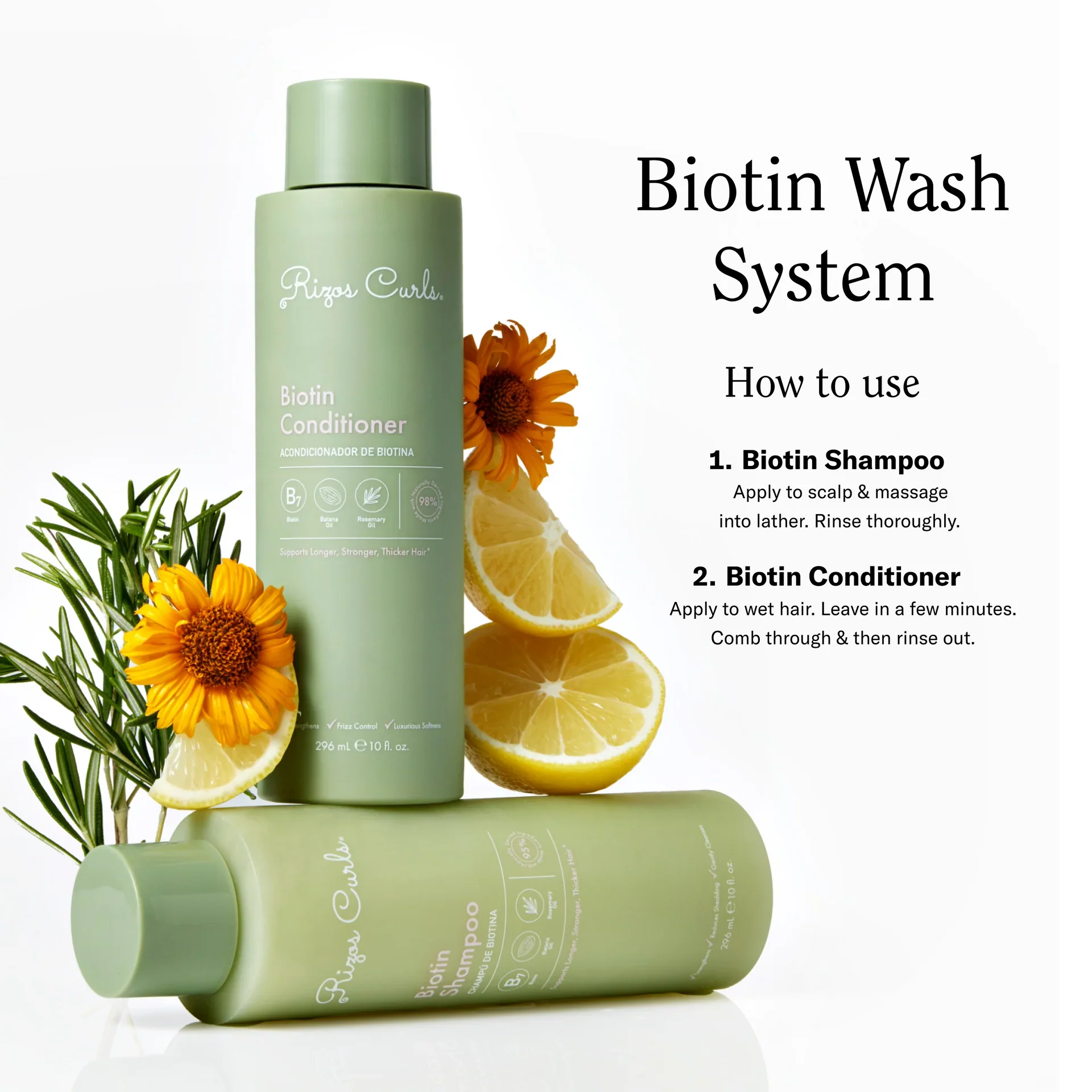 Rizos Curls Biotin Shampoo 296ml - Image 6