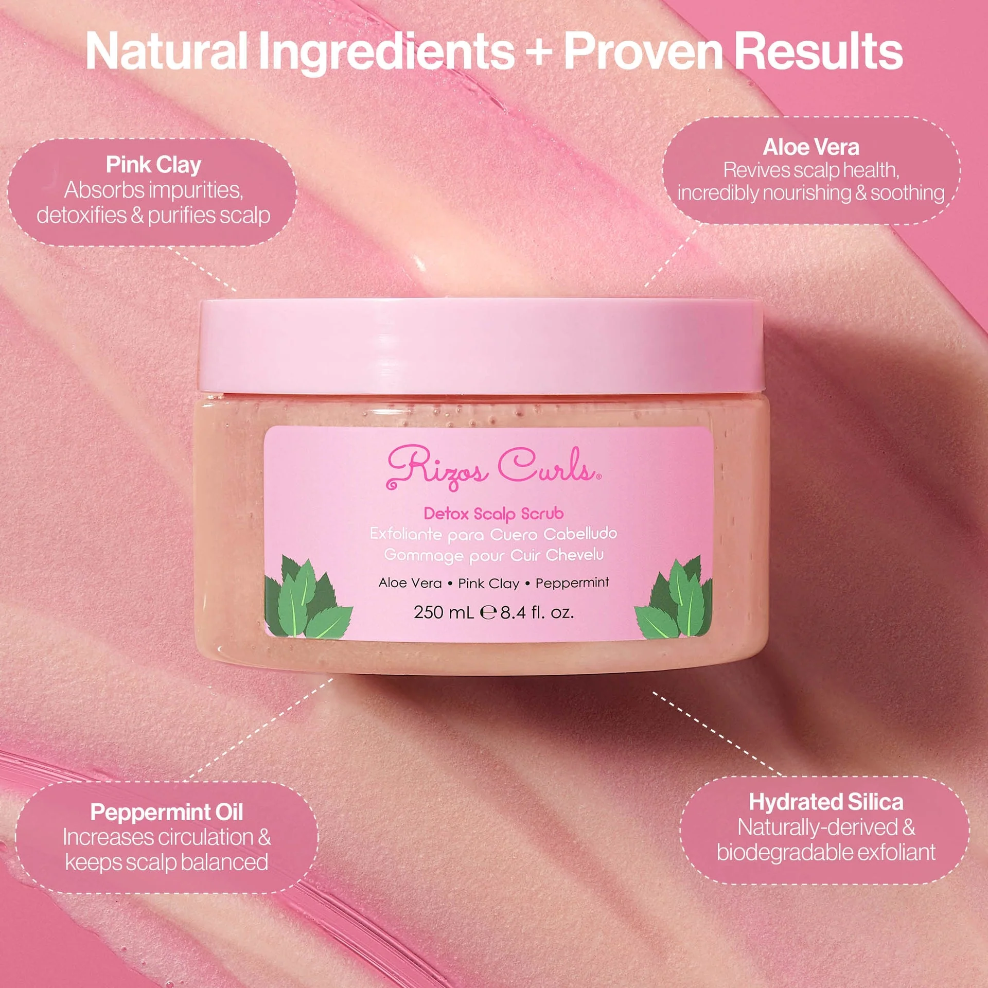 Rizos Curls Detox Scalp Scrub 250ml - Image 3