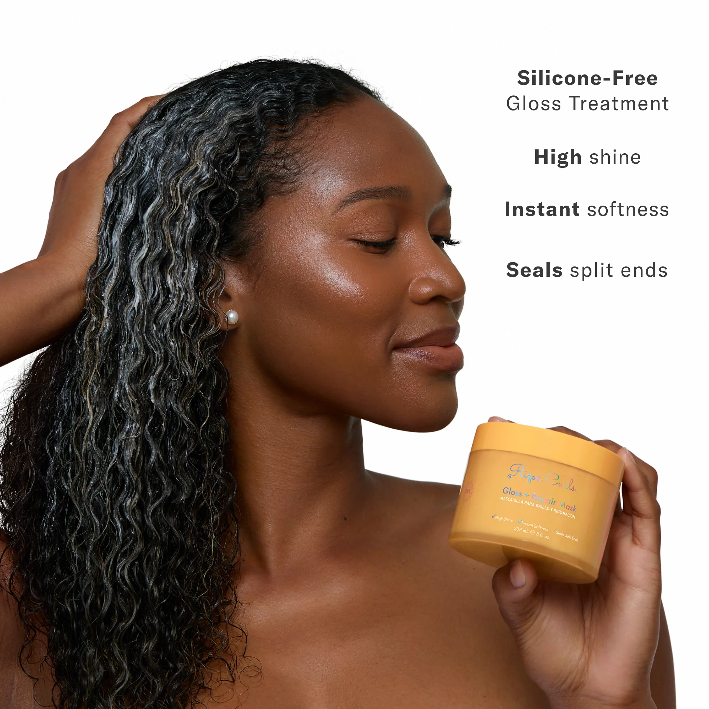 Rizos Curls Gloss + Repair Mask 237ml - Image 6