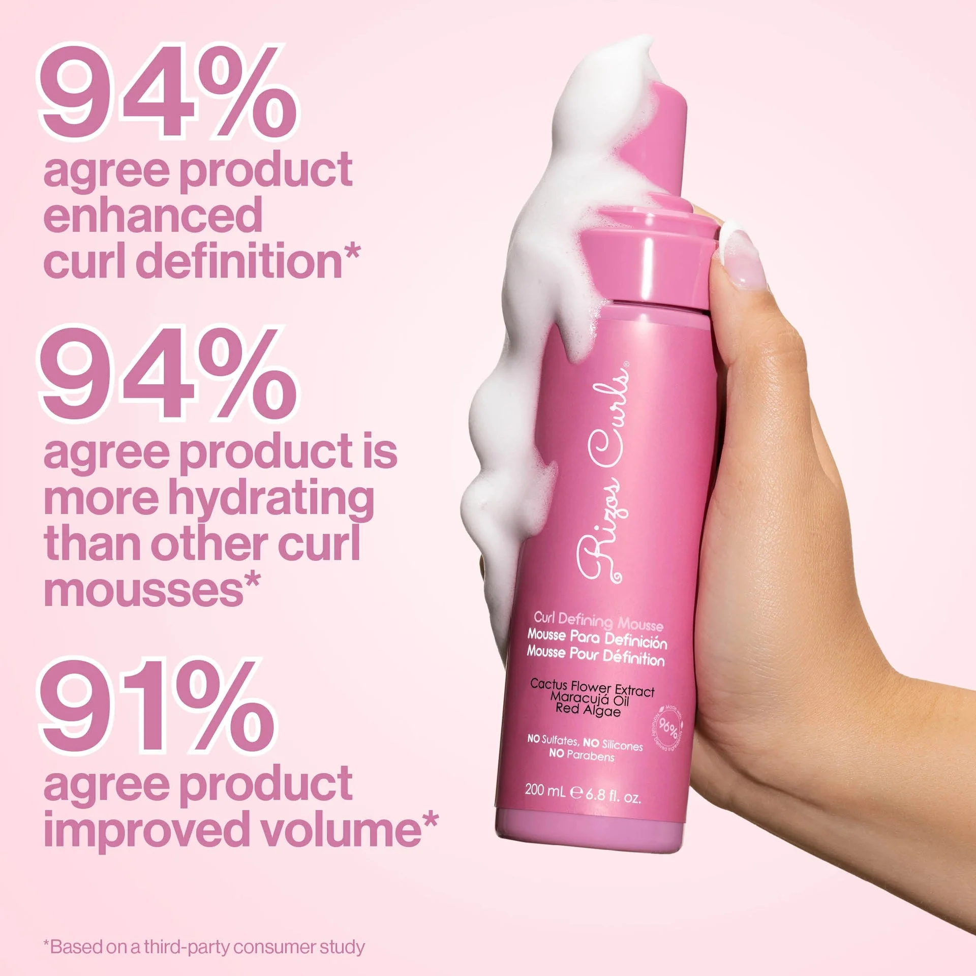 Rizos Curls New Curl Defining Mousse 200ml - Image 4