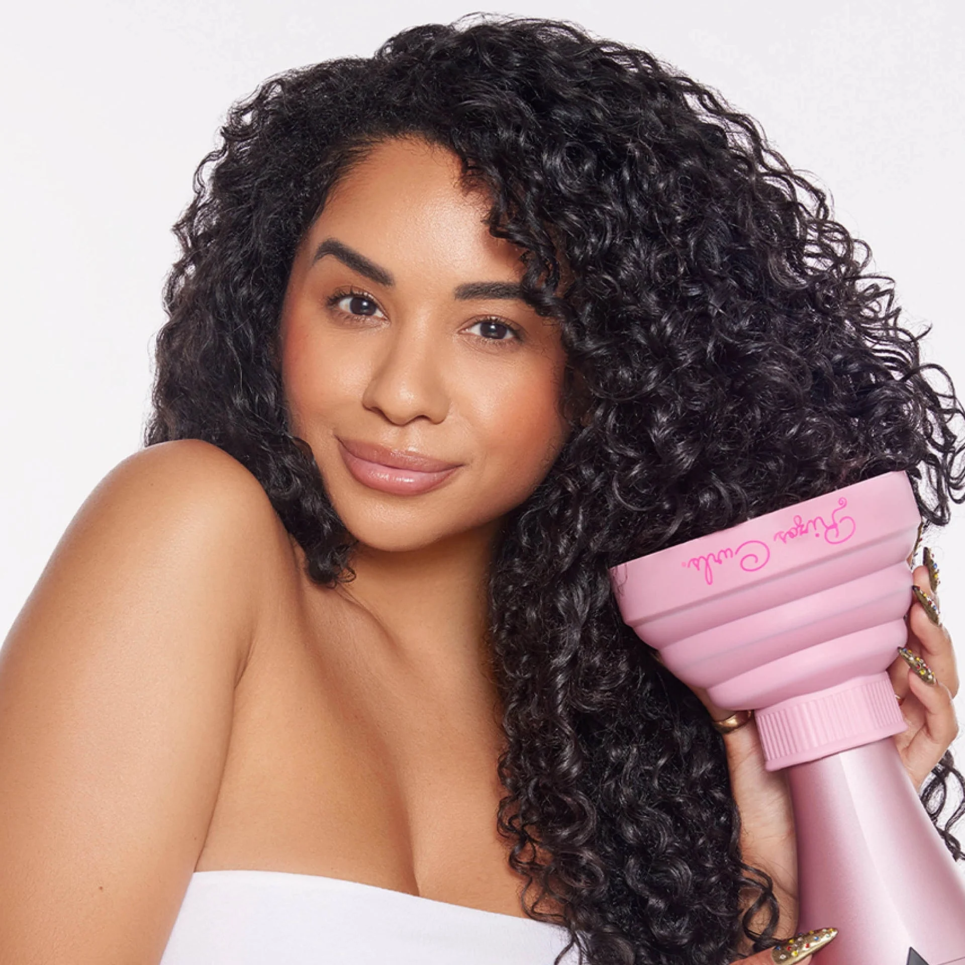 Rizos Curls Pink Collapsible Hair Diffuser for Drying Curls - Image 2