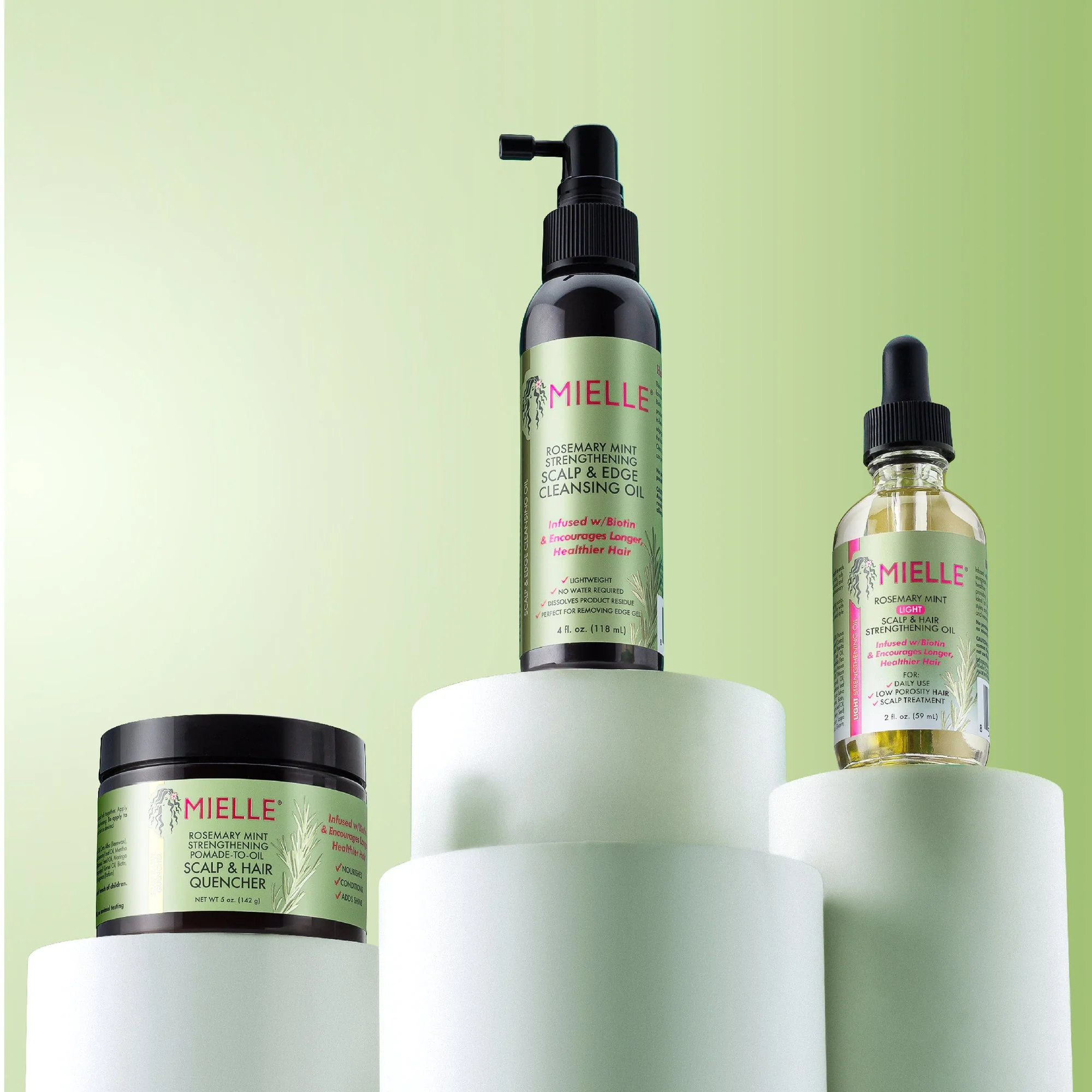 Mielle Rosemary Mint Pomade-to-Oil Scalp & Hair Quencher 142g/5oz - Image 4