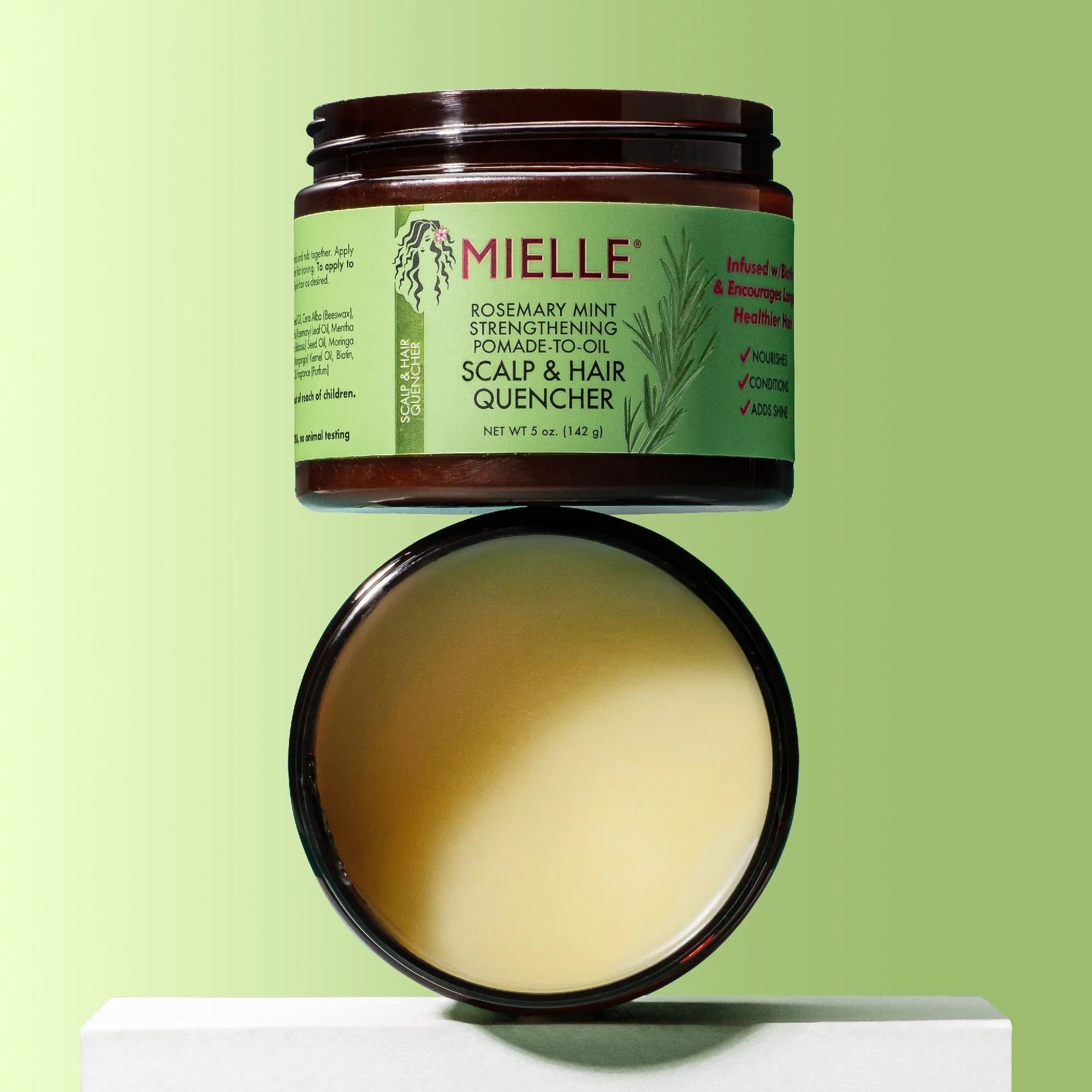 Mielle Rosemary Mint Pomade-to-Oil Scalp & Hair Quencher 142g/5oz - Image 6
