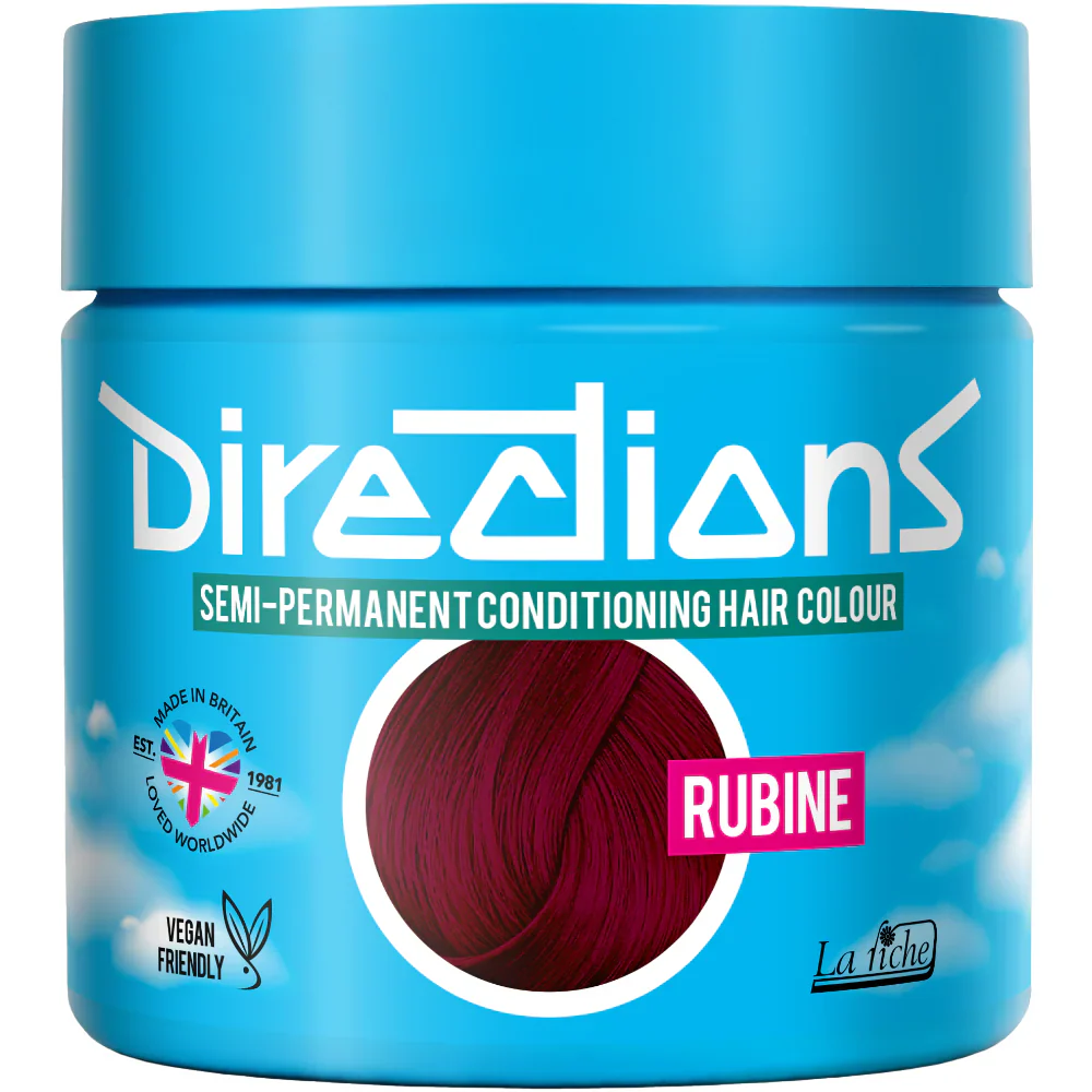 DIRECTIONS Rubine Semi-permanent hair colour 100ml