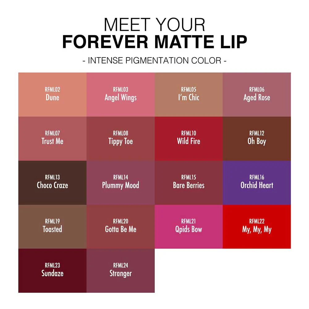RUBY KISSES Forever Matte Liquid Lipstick - Image 6
