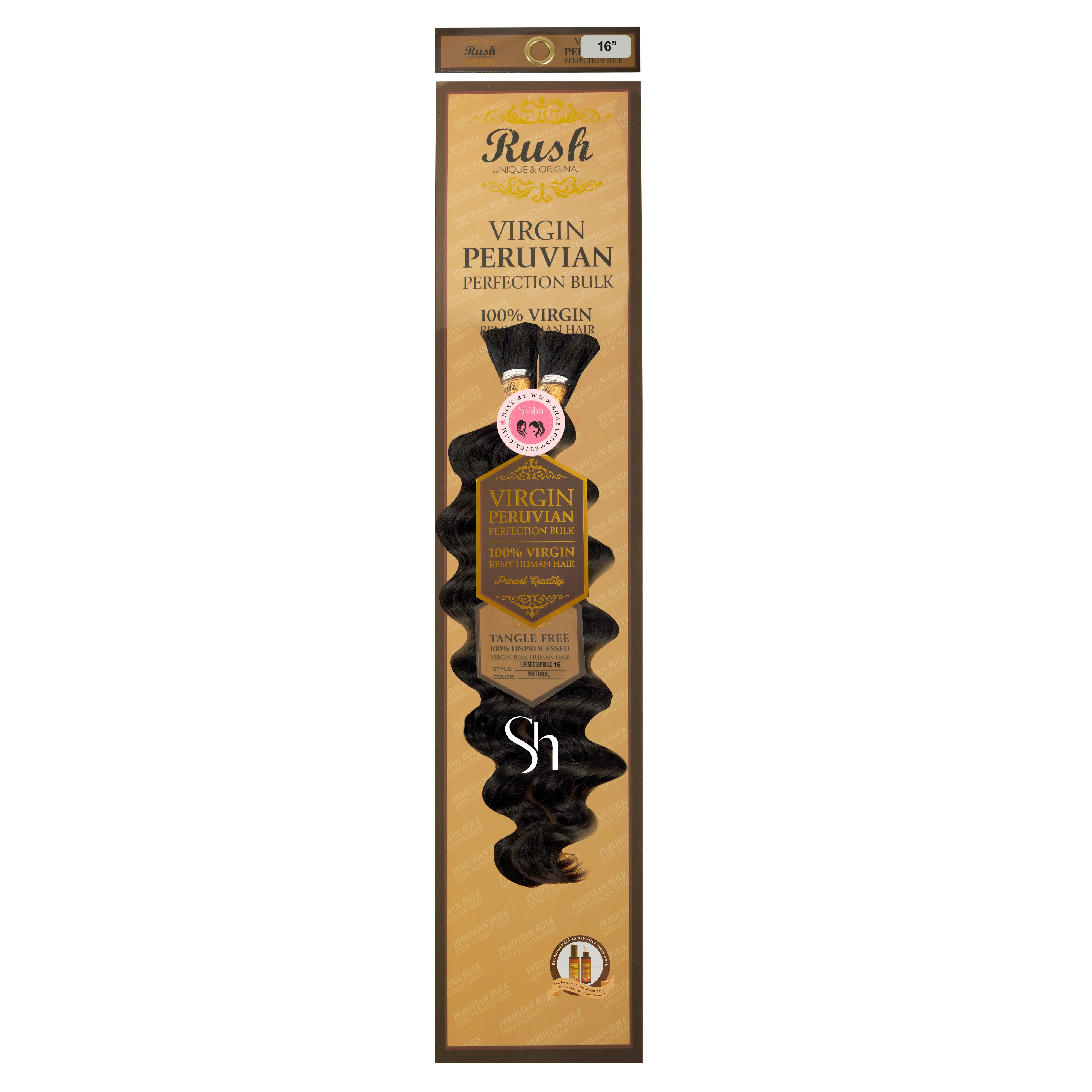 RUSH 100% REMY VIRGIN PERUVIAN LOOSE DEEP BULK - Image 3