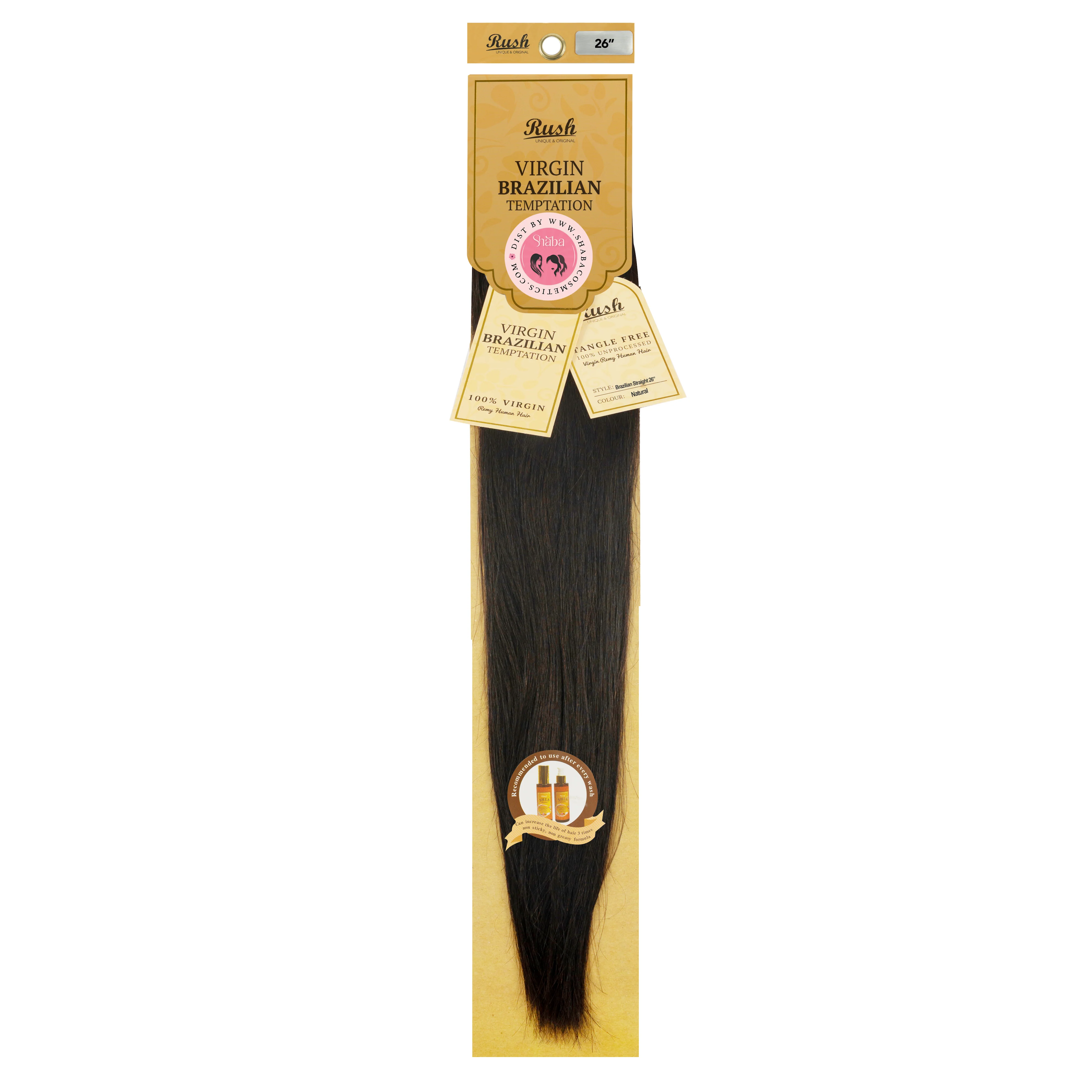 RUSH 100% Unprocessed Virgin Brazilian Temptation Pure Remy Human Hair Straight Weave - Image 10