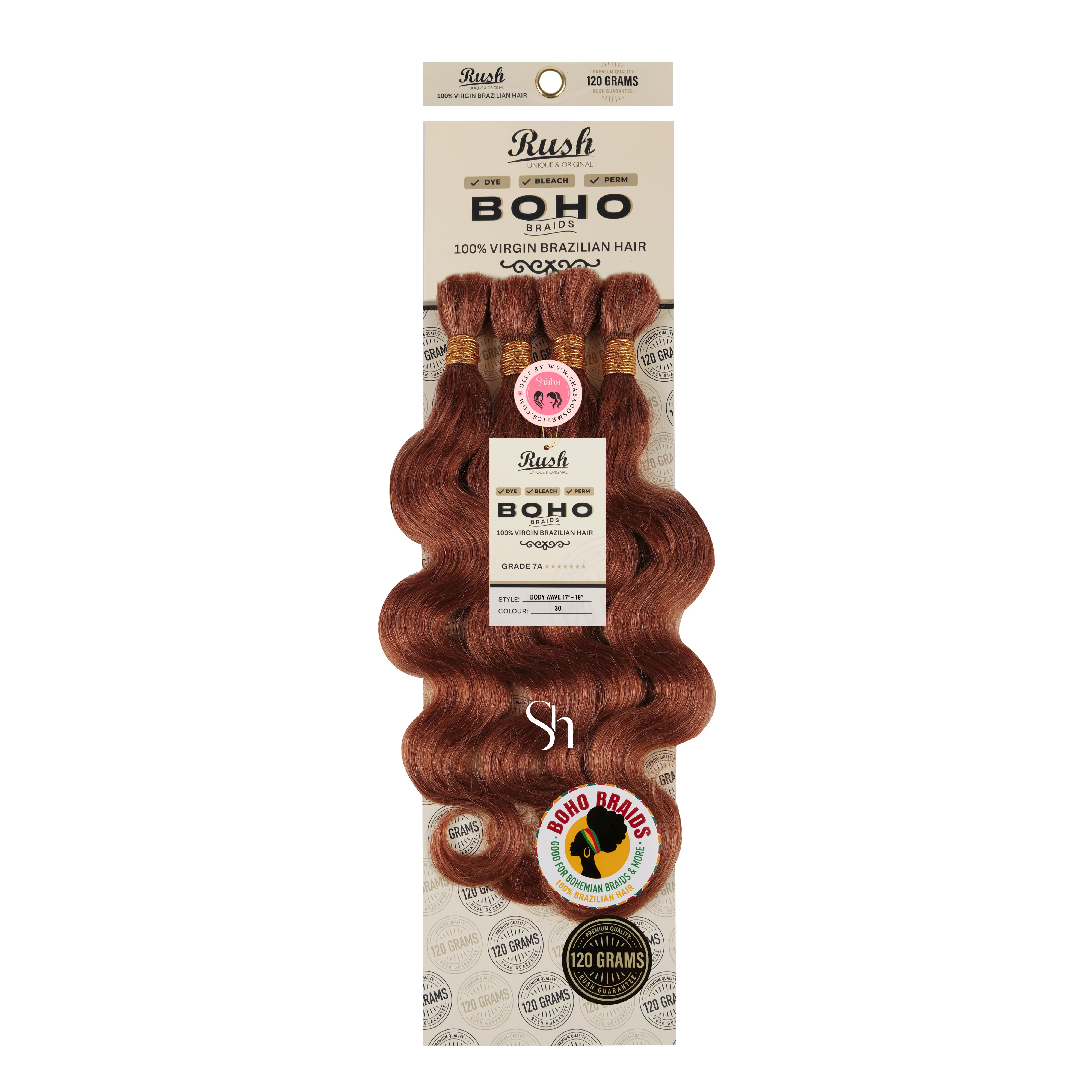 RUSH 100% Virgin Brazilian Boho Braids Body Wave Bulk 17"-19" - Image 8