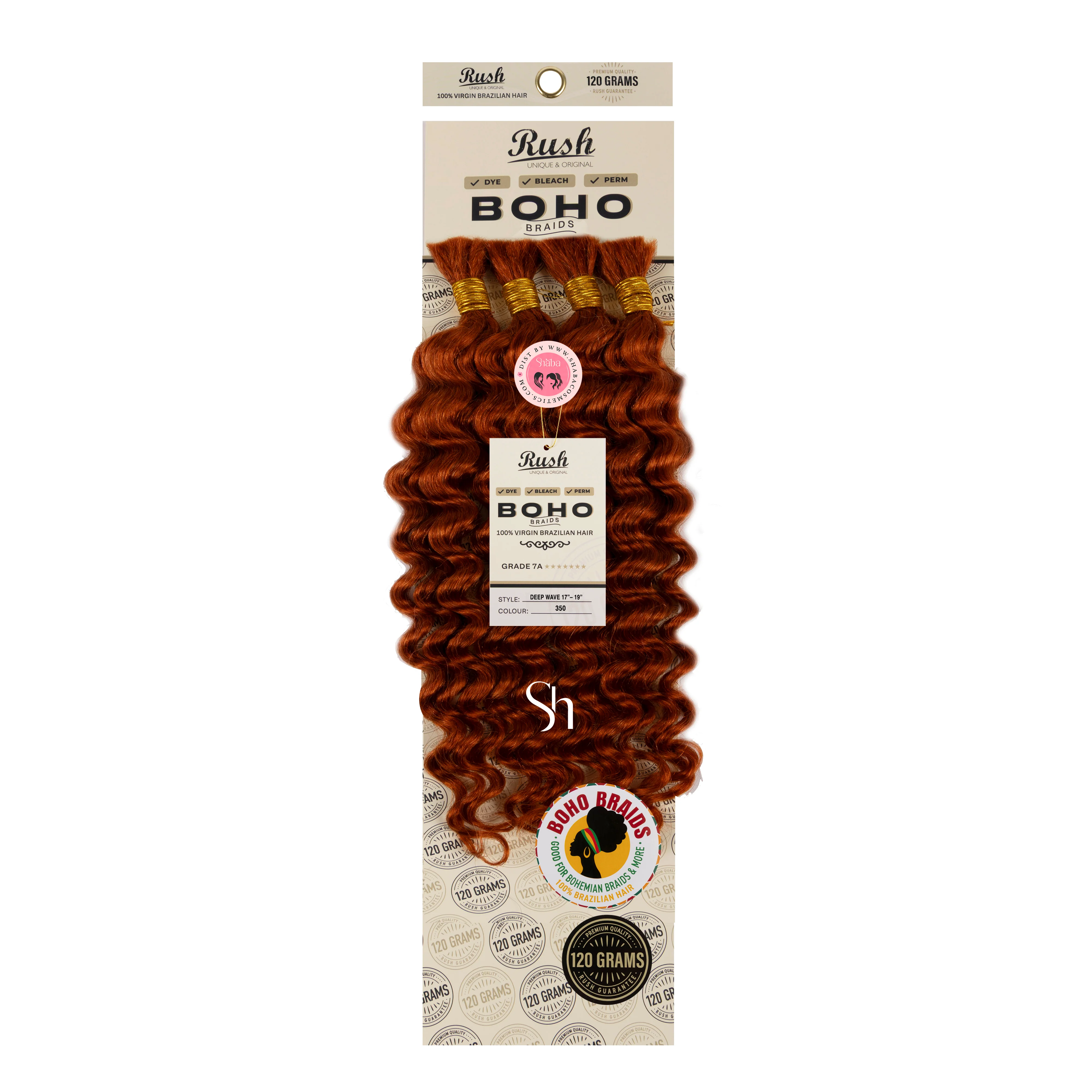 RUSH 100% Virgin Brazilian Boho Braids Deep Wave Bulk 17”-19” - Image 9