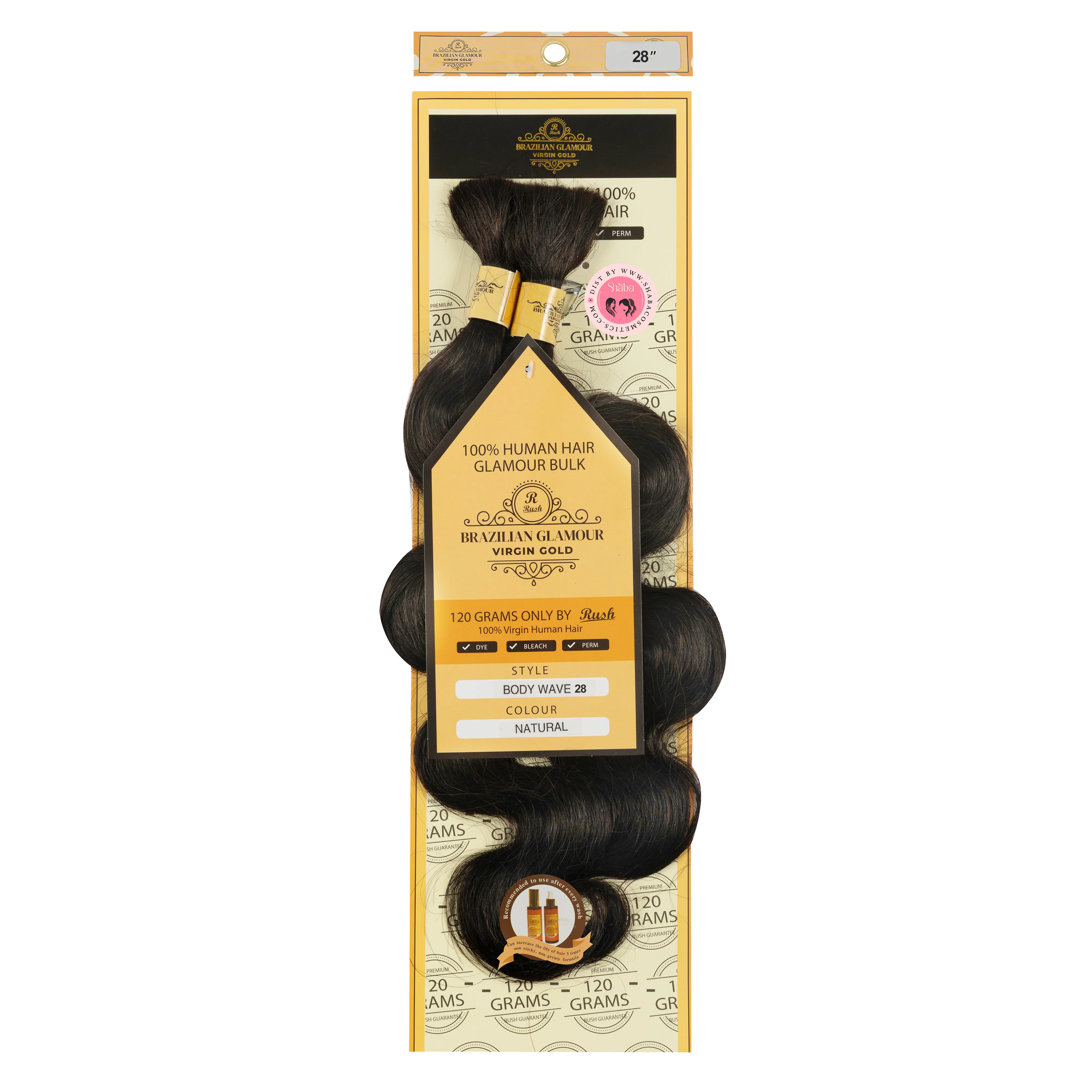 RUSH Glamour Virgin Gold 100% Human Hair Body Wave Bulk - Image 8
