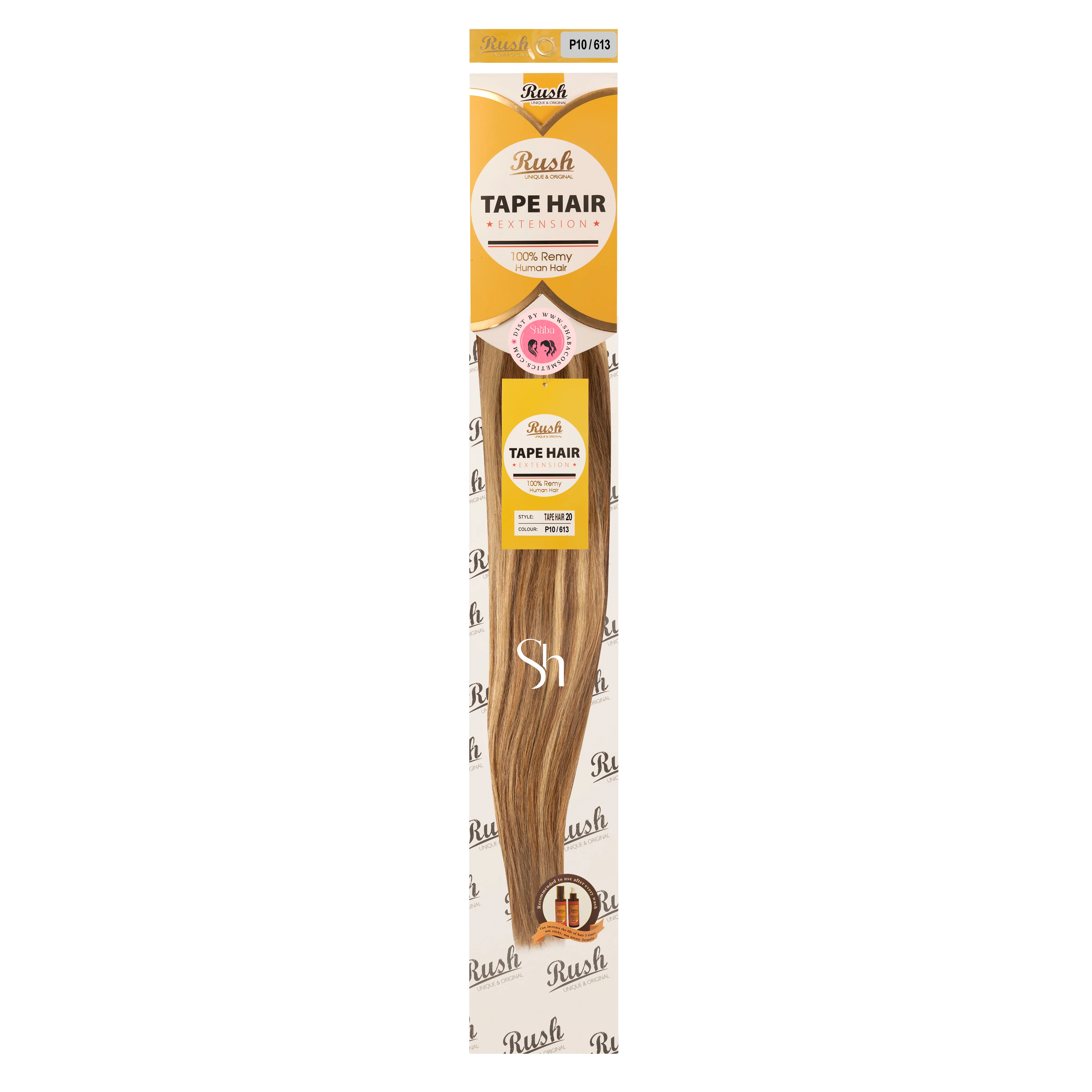 RUSH Silky Luxati 100% Real Remy Human 20" Tape-In Hair Extension - Image 12