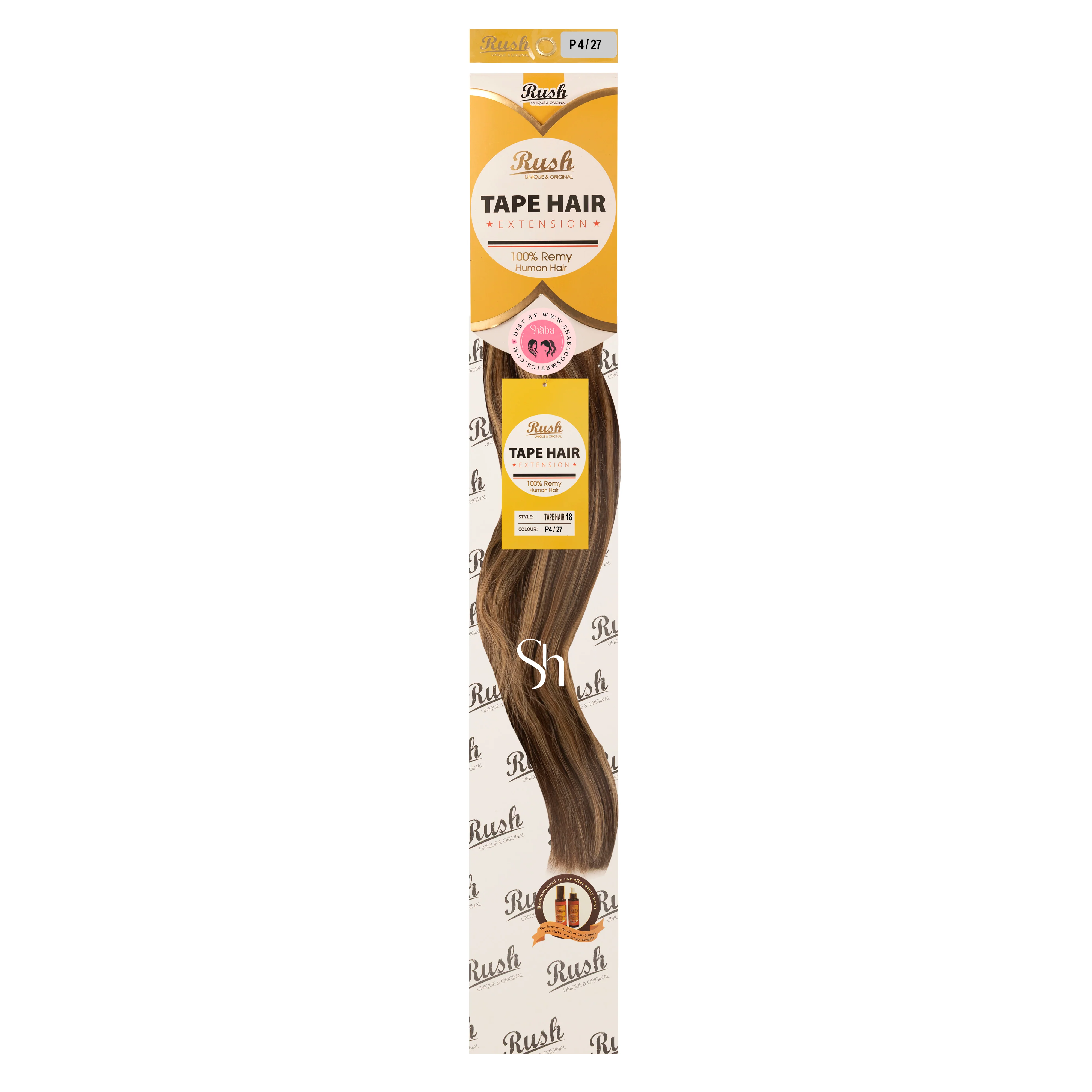 RUSH Silky Luxati 100% Real Remy Human 18" Tape-In Hair Extension - Image 10
