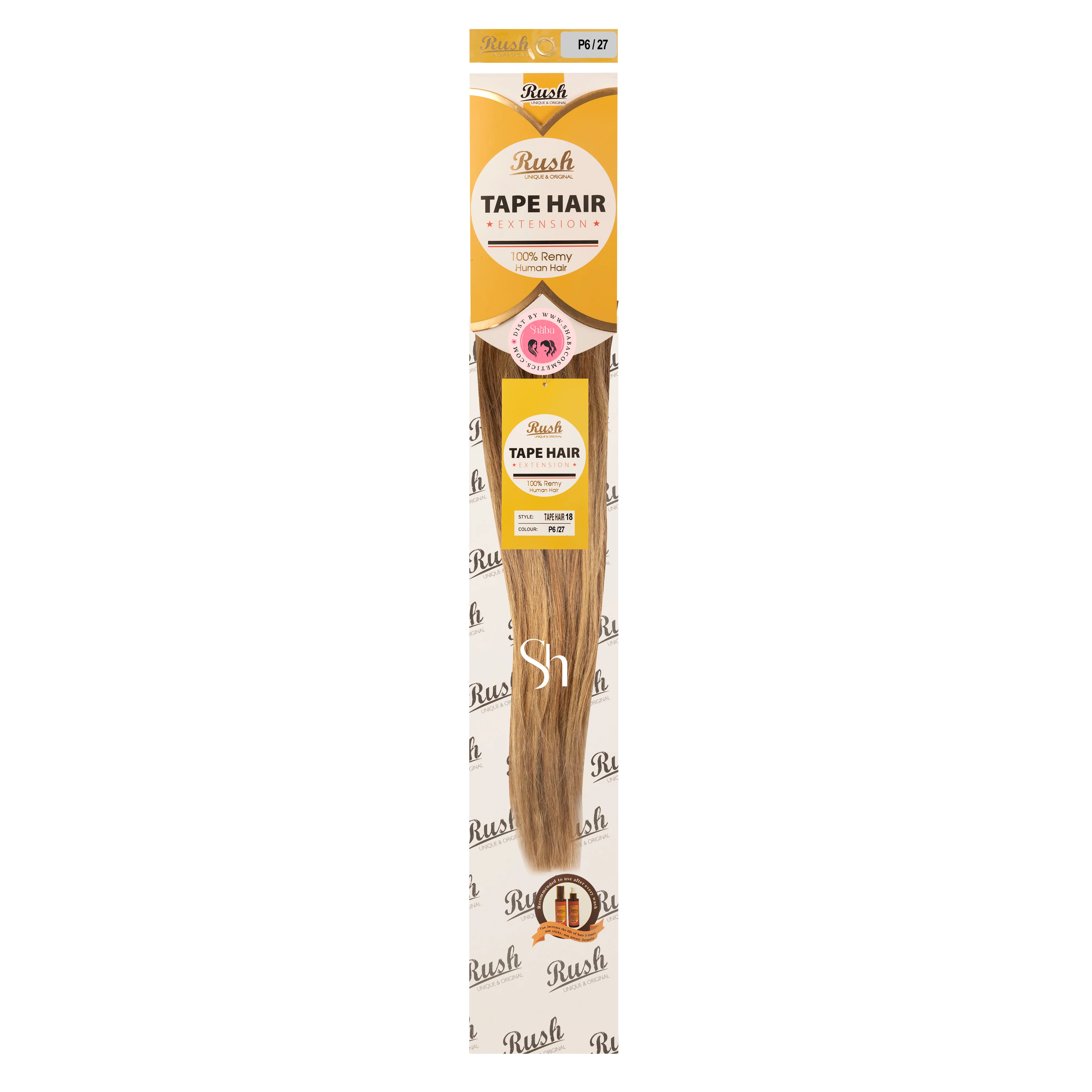 RUSH Silky Luxati 100% Real Remy Human 18" Tape-In Hair Extension - Image 11