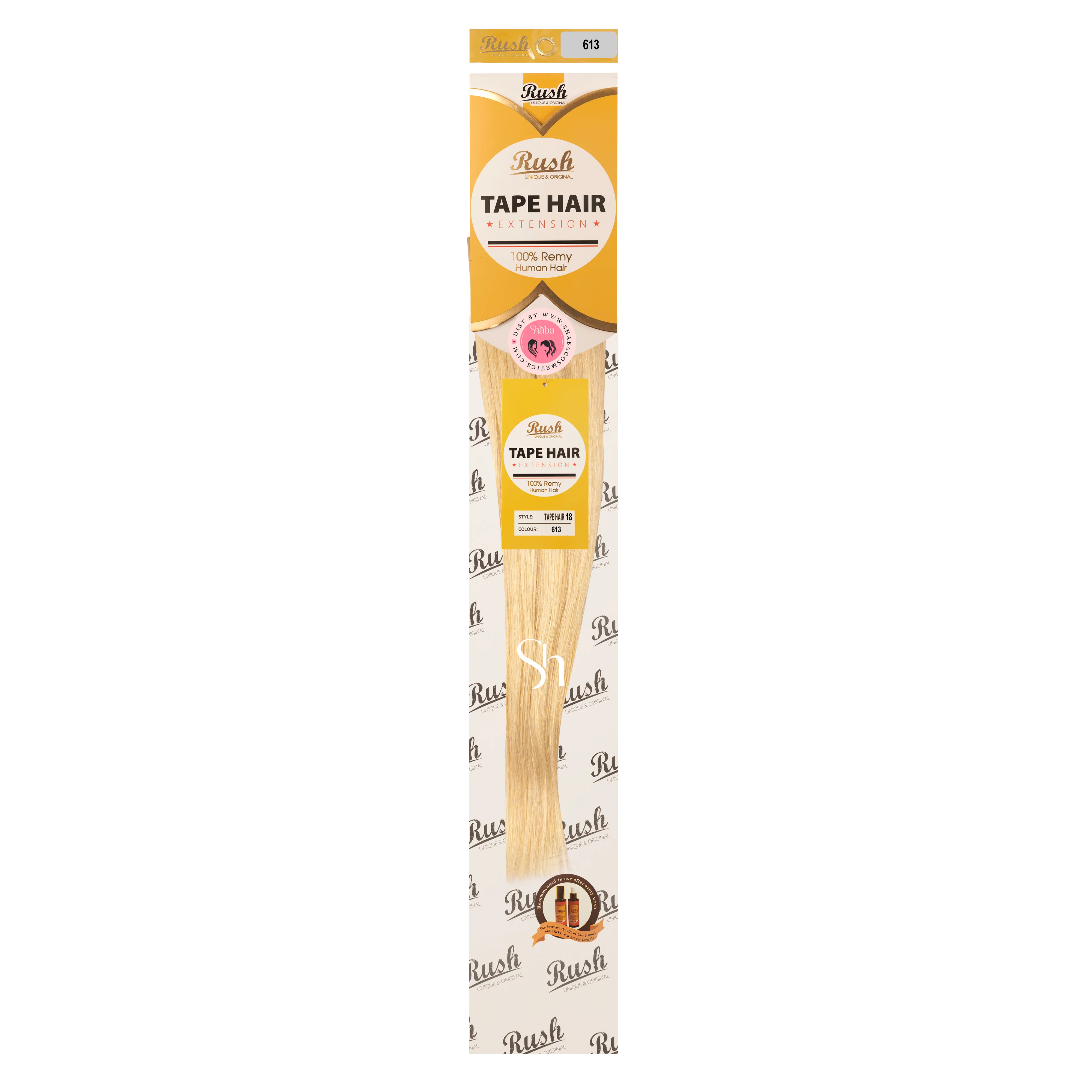 RUSH Silky Luxati 100% Real Remy Human 18" Tape-In Hair Extension - Image 12