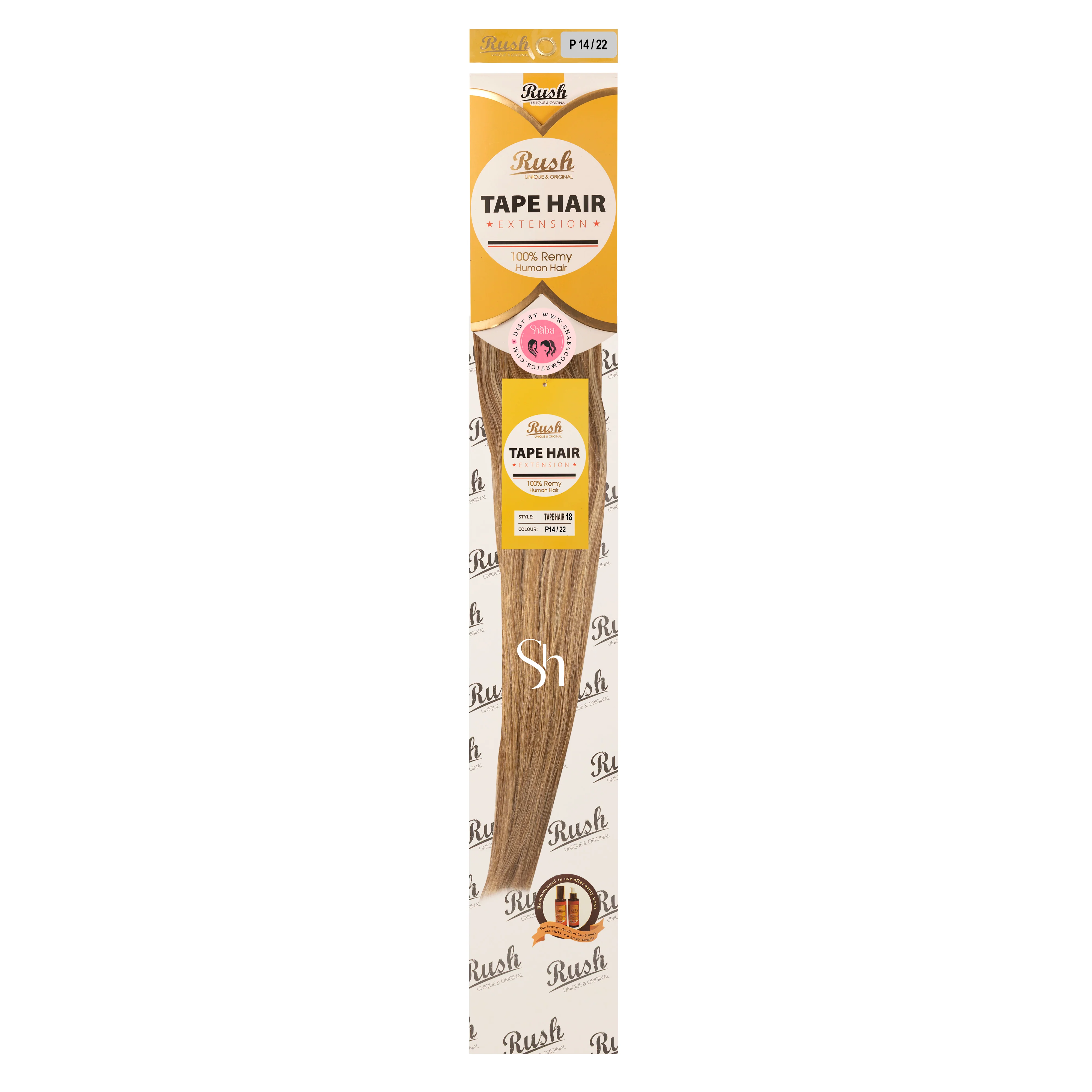 RUSH Silky Luxati 100% Real Remy Human 18" Tape-In Hair Extension - Image 13