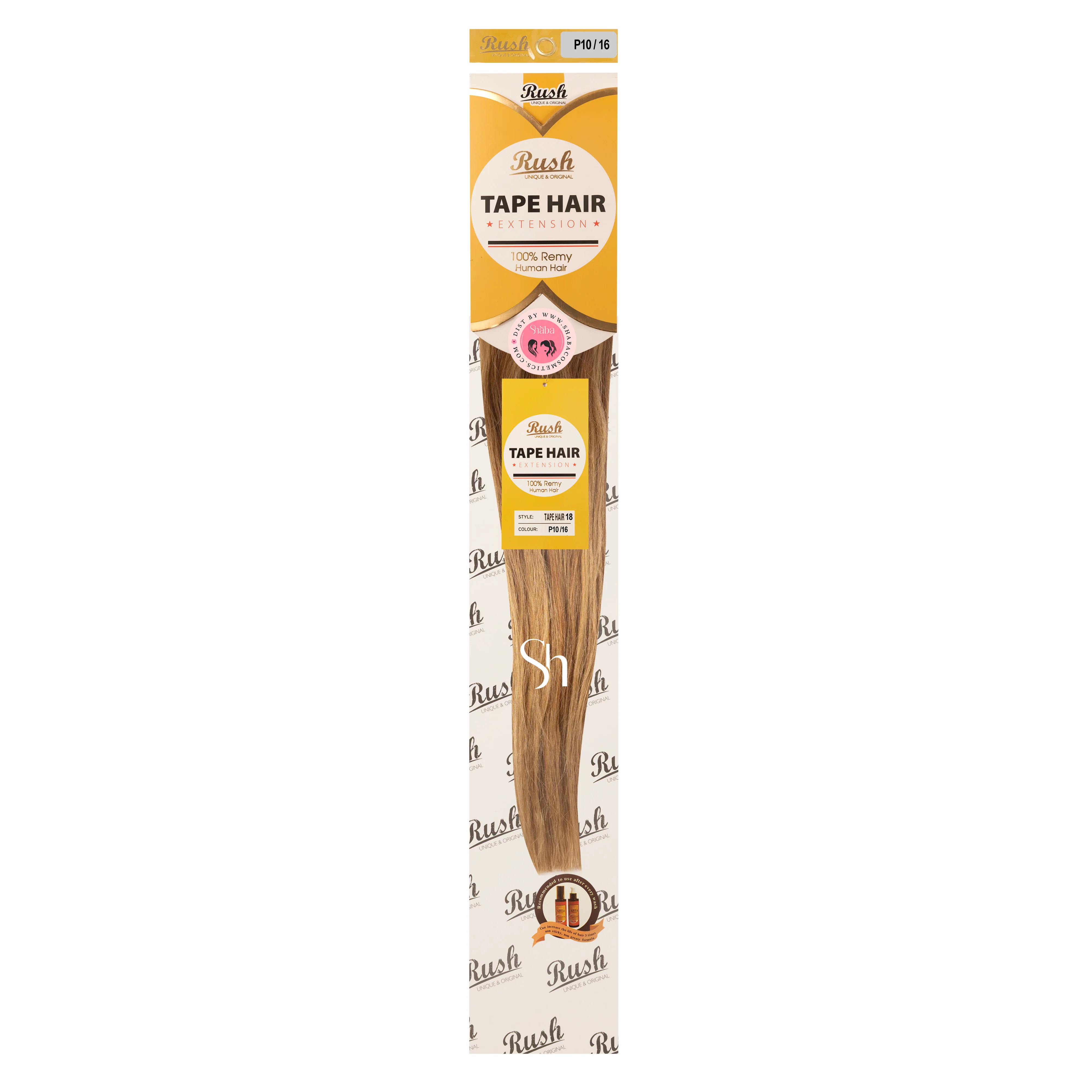 RUSH Silky Luxati 100% Real Remy Human 18" Tape-In Hair Extension - Image 15