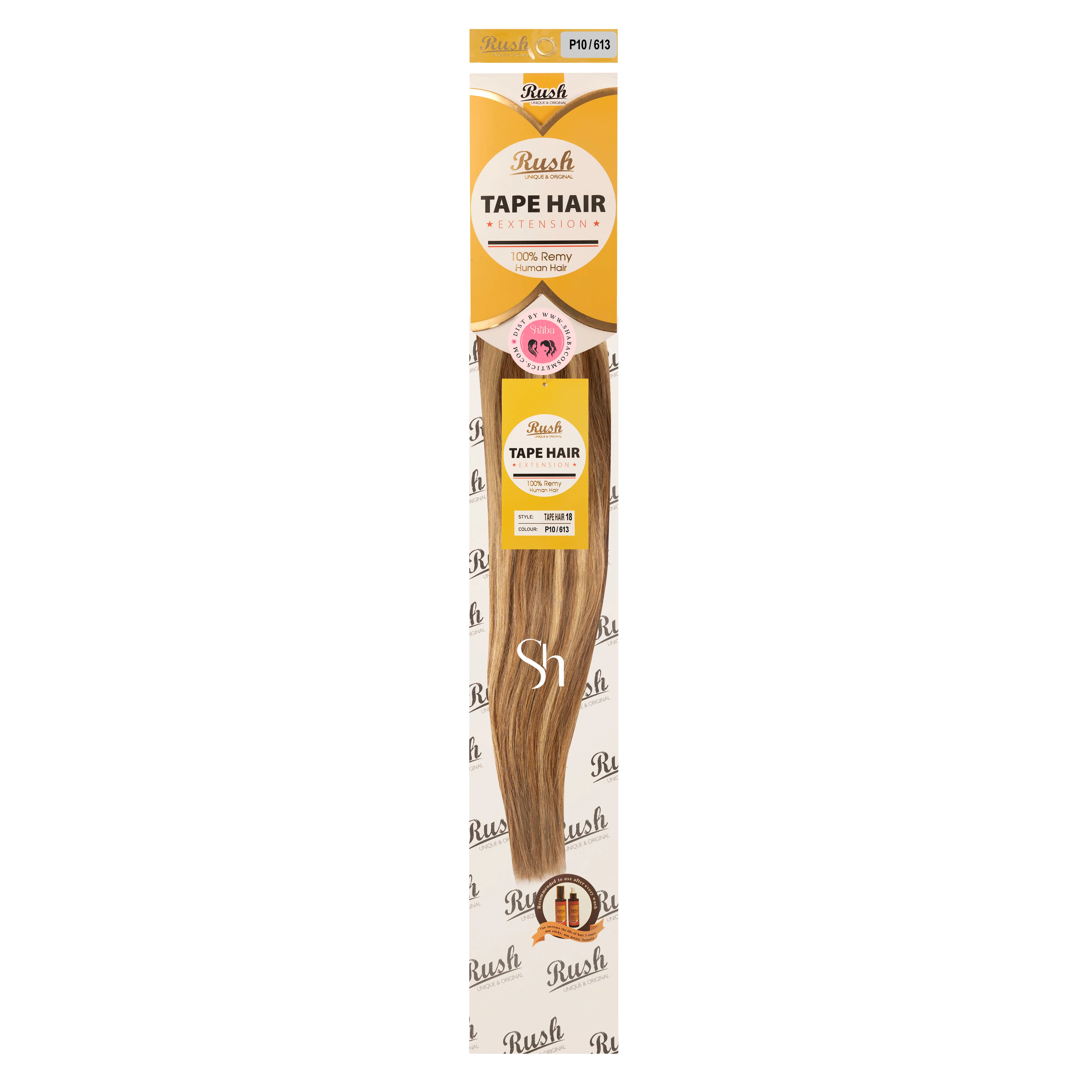 RUSH Silky Luxati 100% Real Remy Human 18" Tape-In Hair Extension - Image 16
