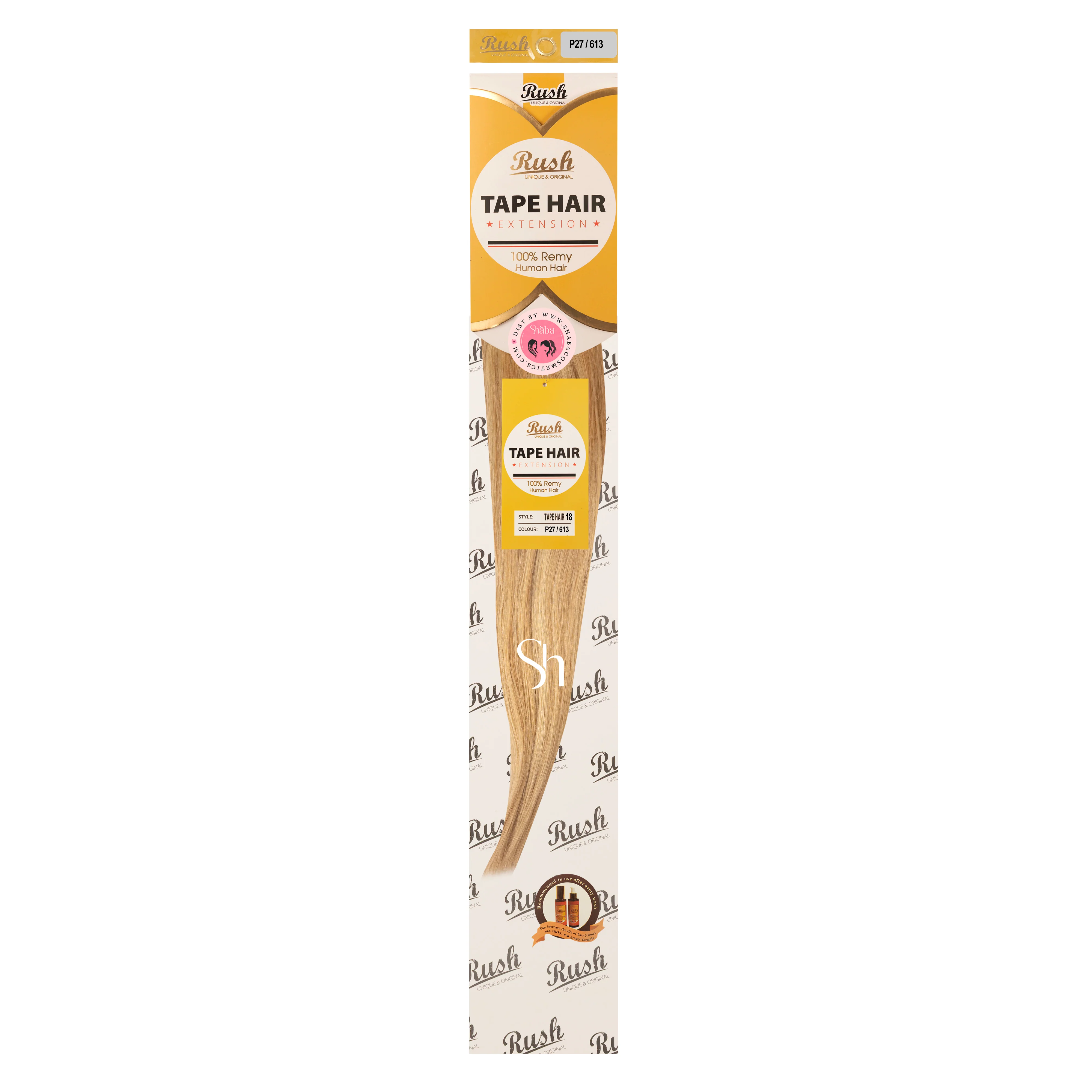 RUSH Silky Luxati 100% Real Remy Human 18" Tape-In Hair Extension - Image 19