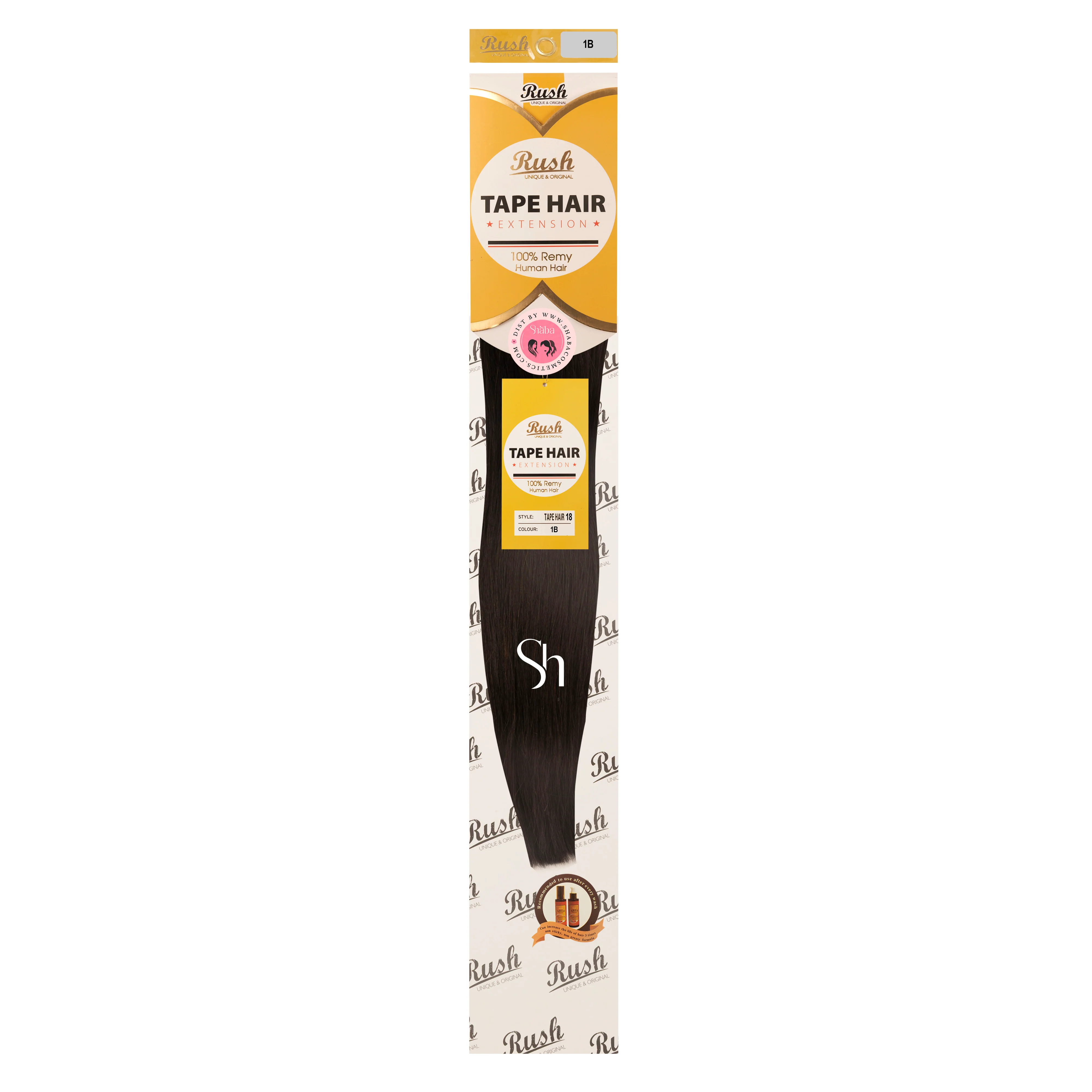 RUSH Silky Luxati 100% Real Remy Human 18" Tape-In Hair Extension - Image 4