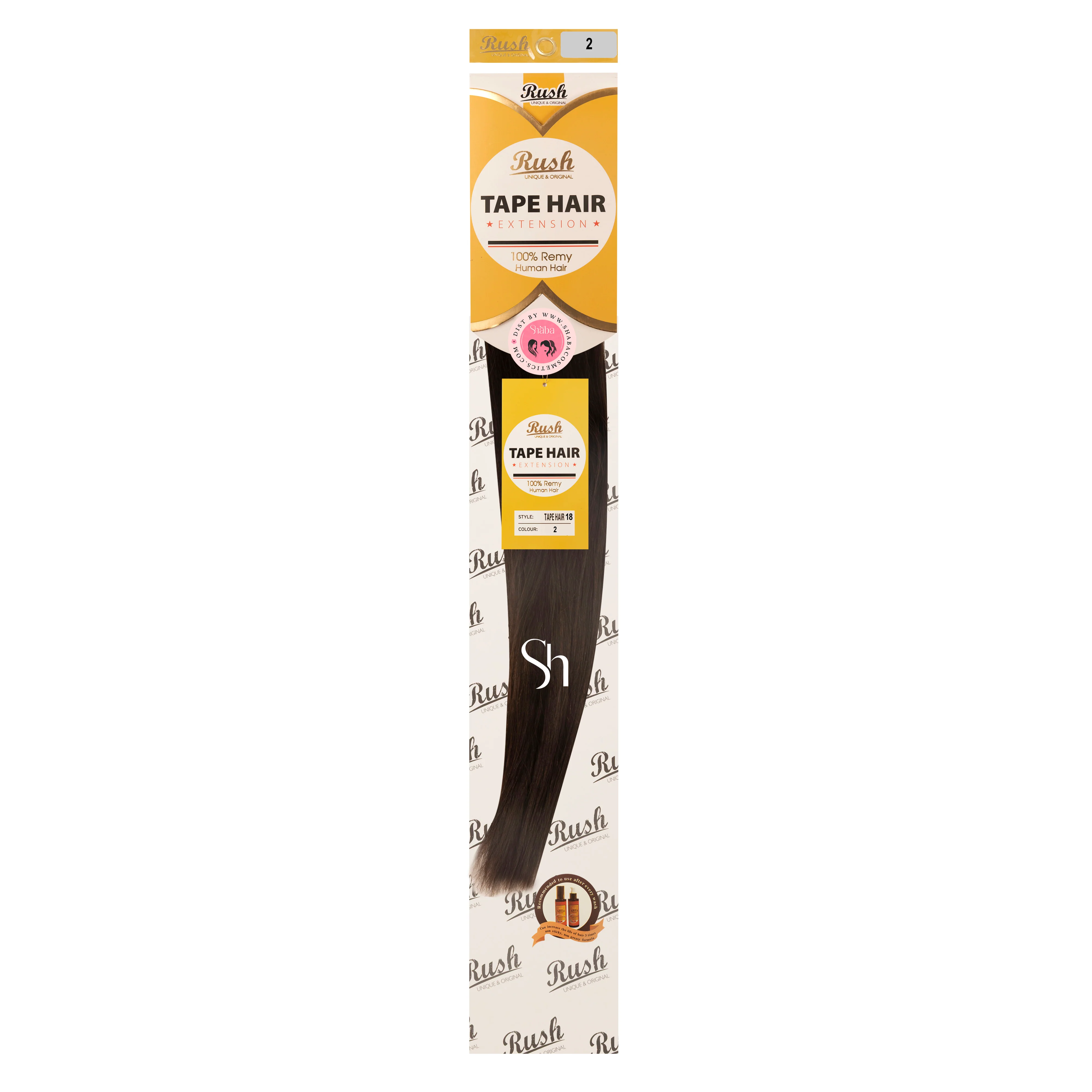RUSH Silky Luxati 100% Real Remy Human 18" Tape-In Hair Extension - Image 5