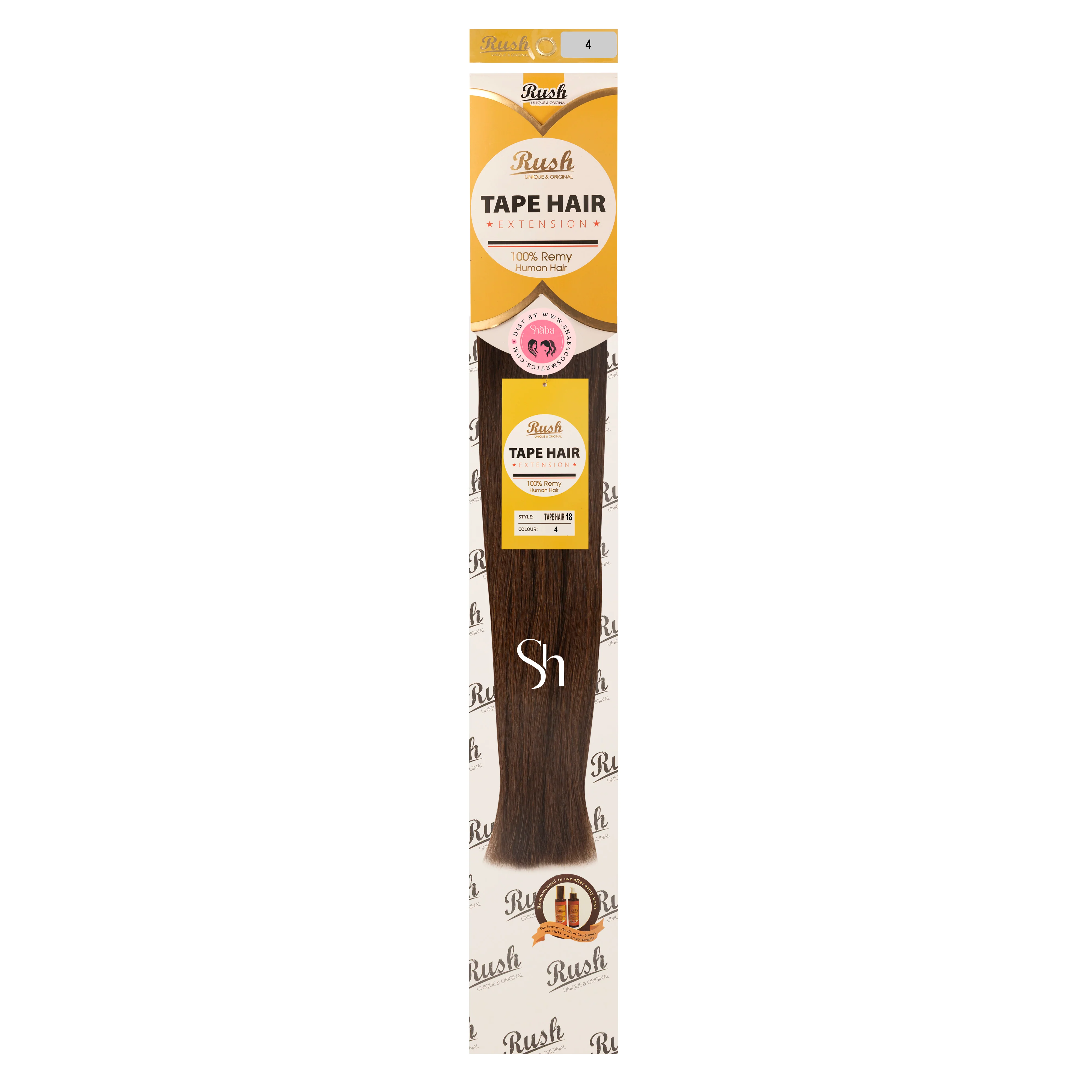 RUSH Silky Luxati 100% Real Remy Human 18" Tape-In Hair Extension - Image 6
