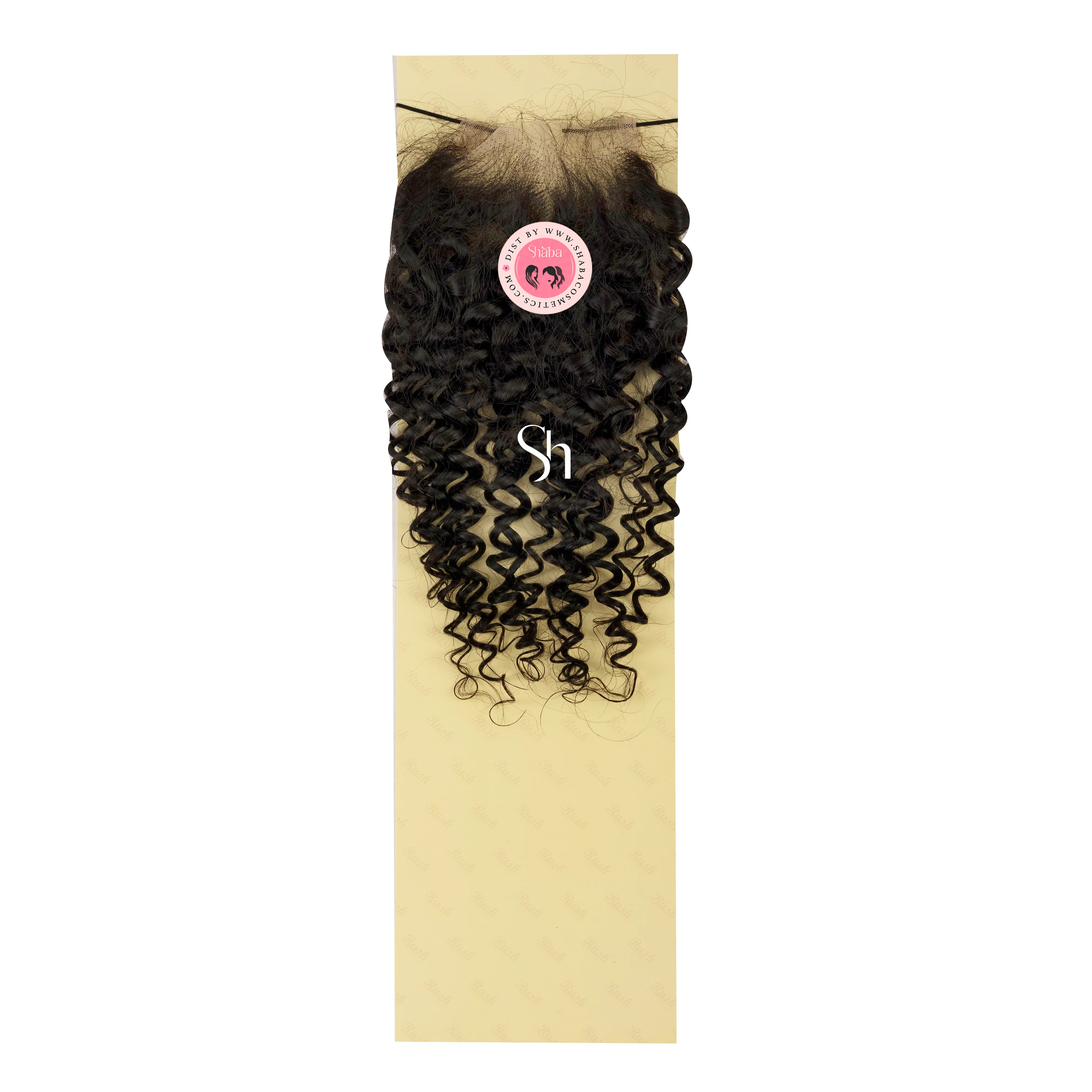RUSH Temptation 100% Virgin Brazilian Full HD Lace Closure Jerry Curl 4x4 - Image 3