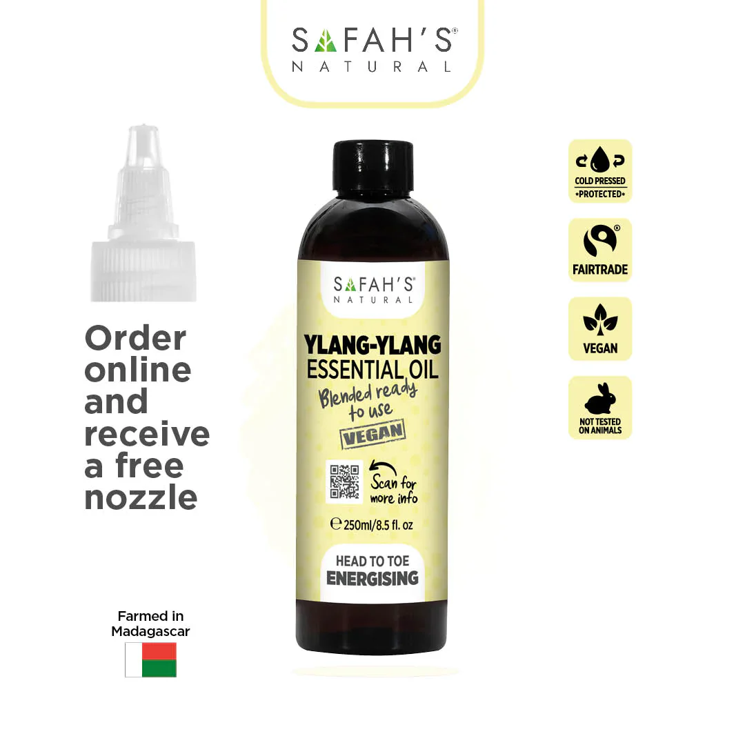 Safah's Ylang Ylang Essential Oil Blended Ready To Use 250ml