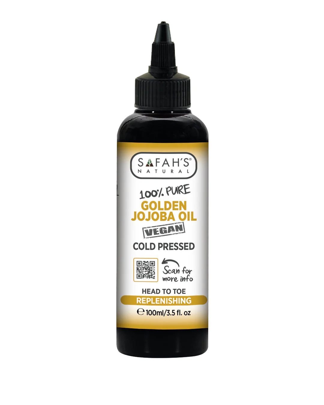Safah's Cold Pressed 100% Pure Golden Jojoba Oil