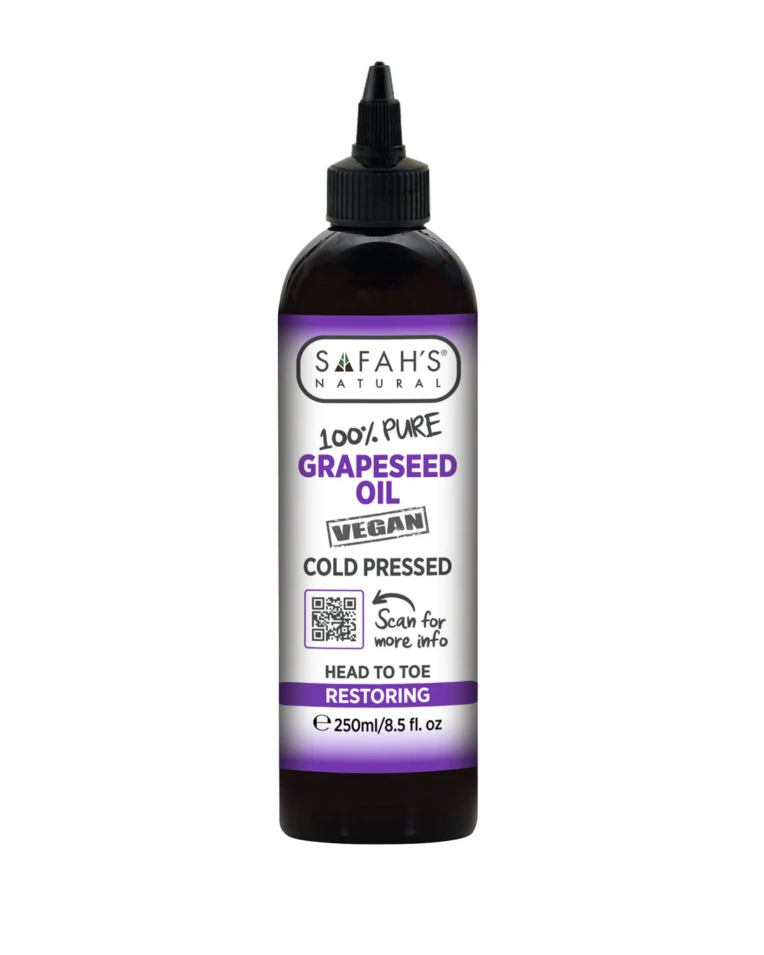 Safah's Cold Pressed 100% Pure Grape Seed Oil - Image 2
