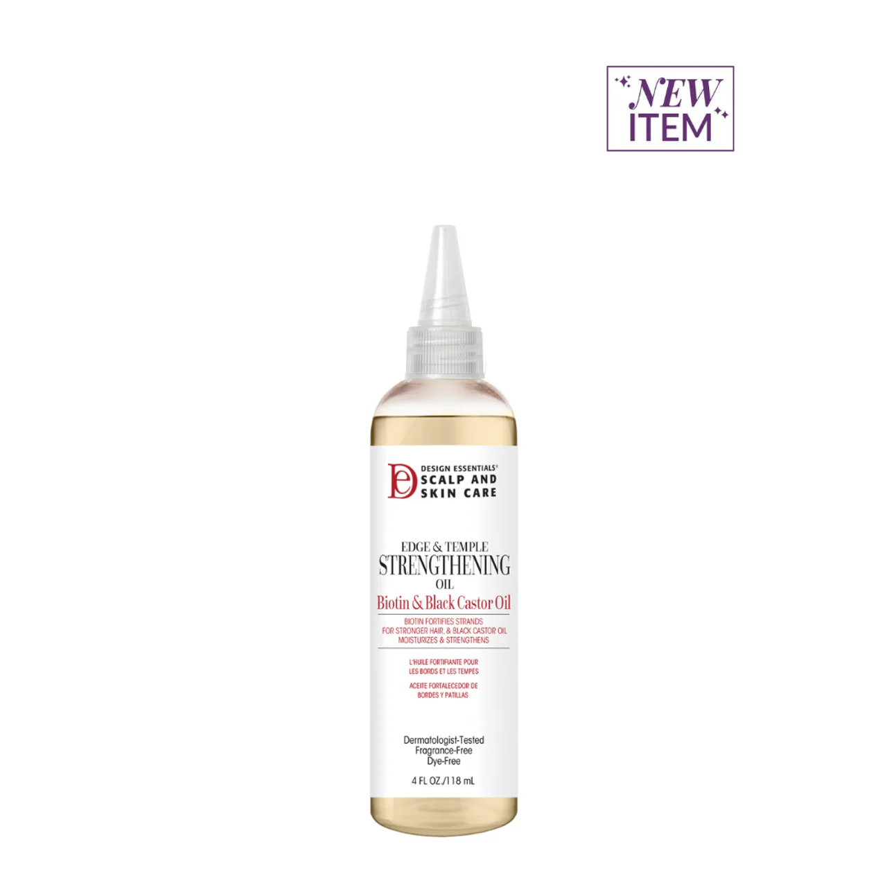 Design Essentials Scalp & Skin Care Edge & Temple Strengthening Oil 118ML