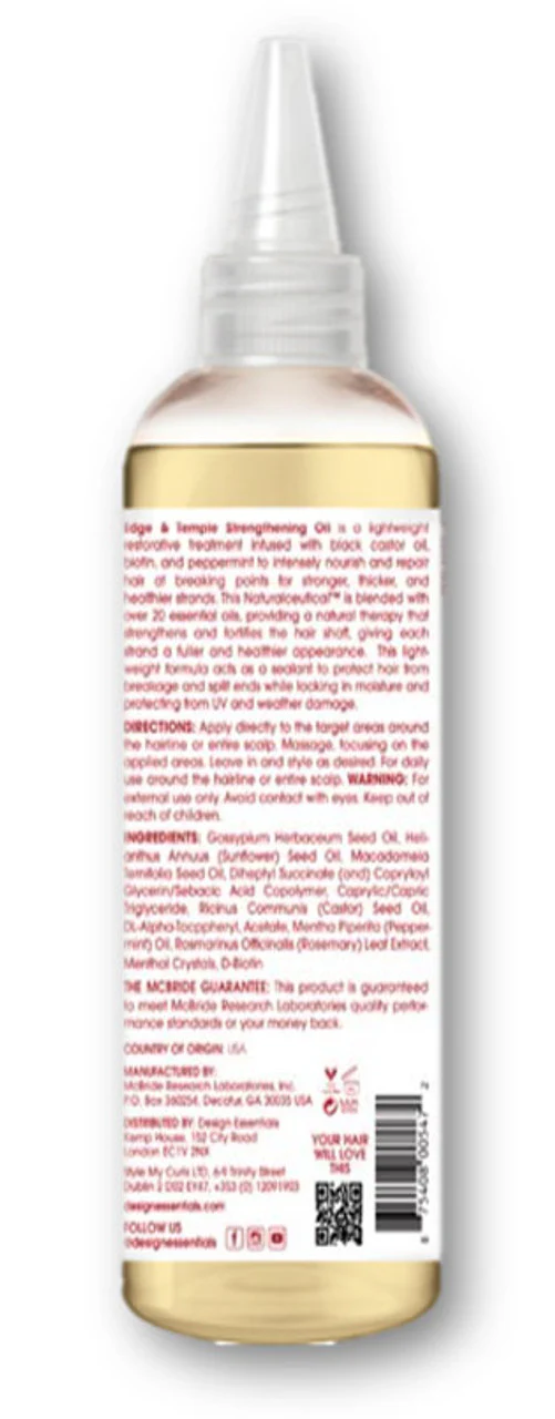 Design Essentials Scalp & Skin Care Edge & Temple Strengthening Oil 118ML - Image 3