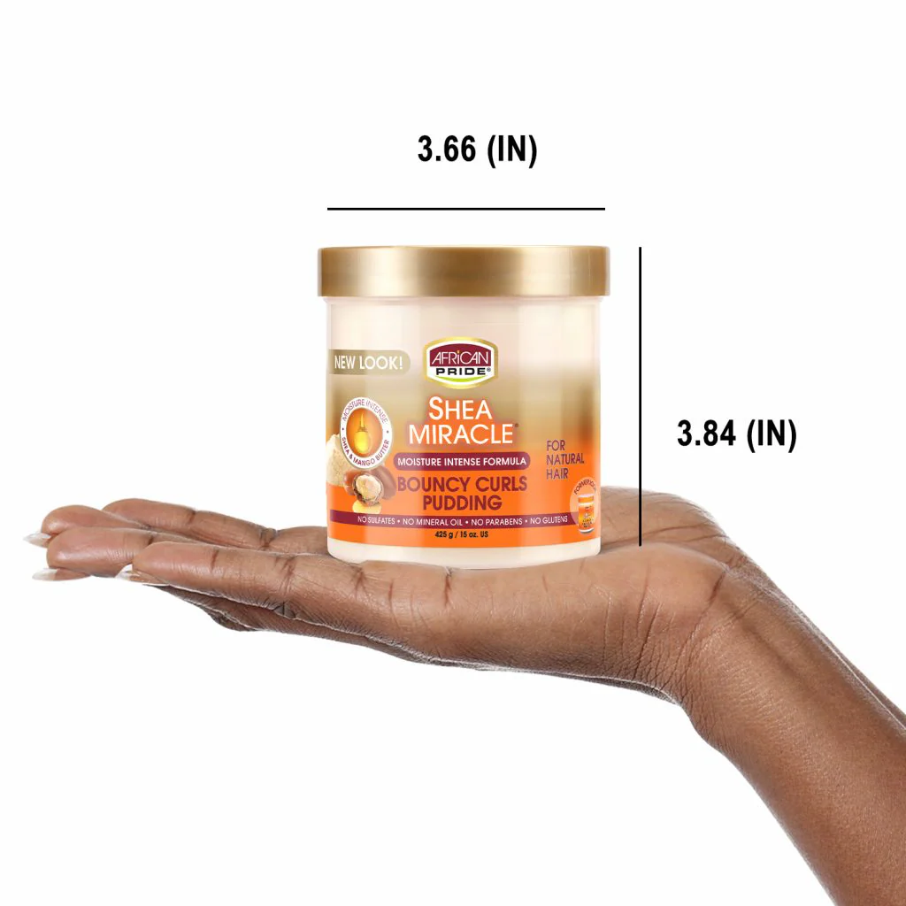 African Pride Shea Miracle Bouncy Curls Pudding 425g/15oz - Image 4