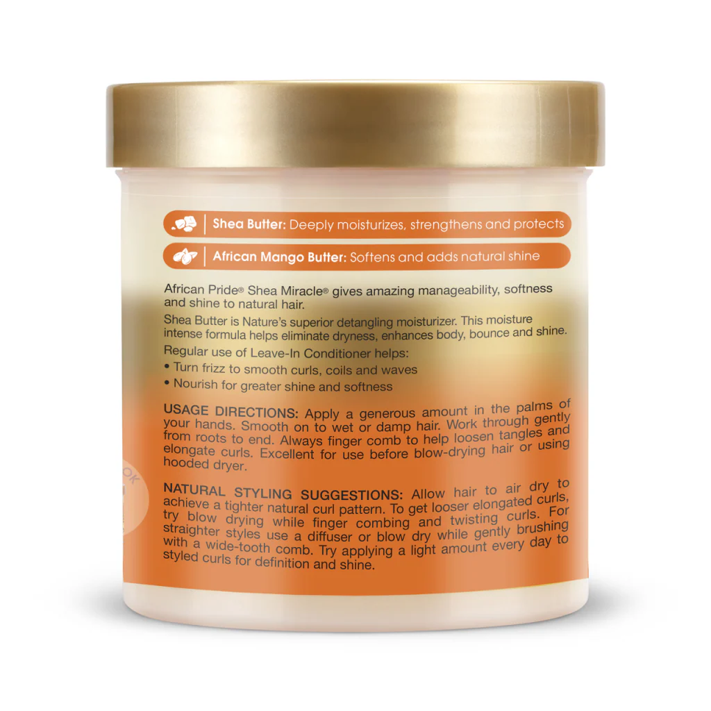African Pride Shea Miracle Leave-In Conditioner 425g/15oz - Image 2