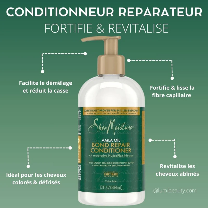 Shea Moisture Amla Oil Bond Repair Conditioner 384ml - Image 3