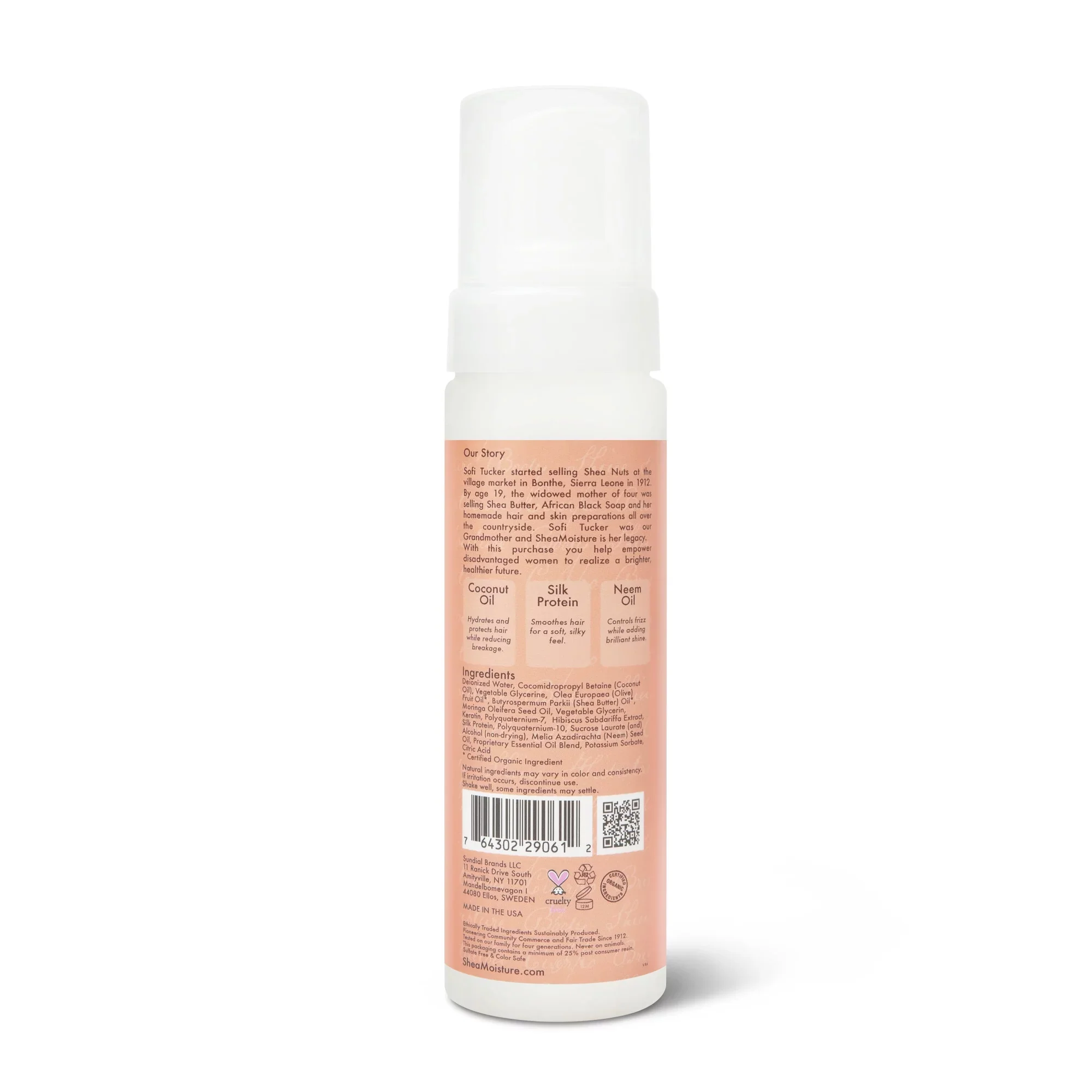 Shea Moisture Coconut & Hibiscus Curl Mousse 222ml - Image 3
